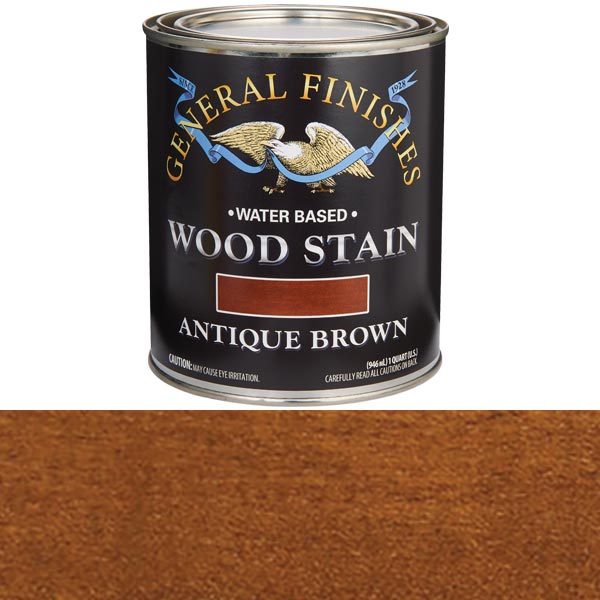 Wood Stain, Water Based, Antique Brown Stain Quart