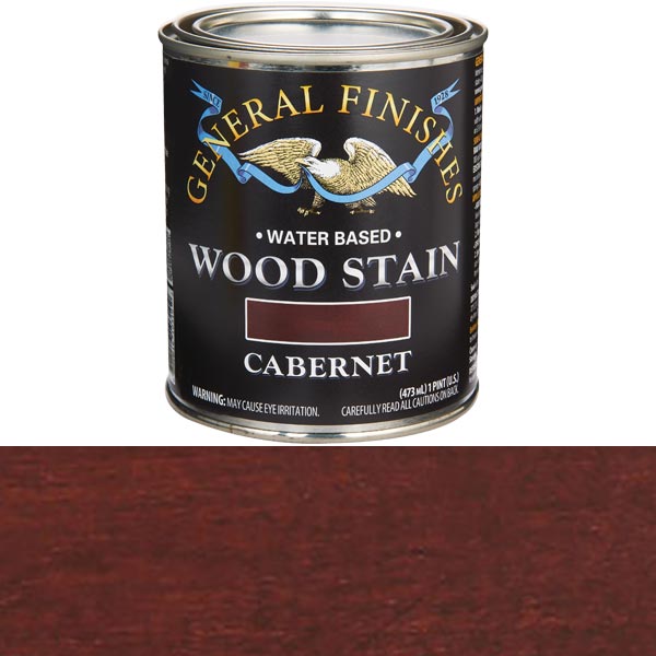 Wood Stain, Water Based, Cabernet Stain Pint