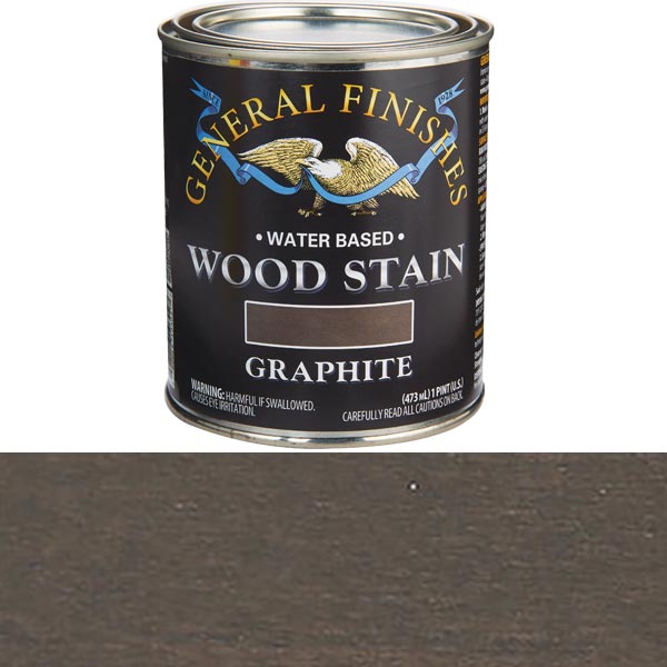 Wood Stain, Water Based, Graphite Stain Pint