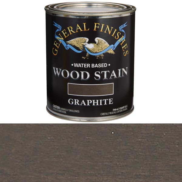 Wood Stain, Water Based, Graphite Stain Quart
