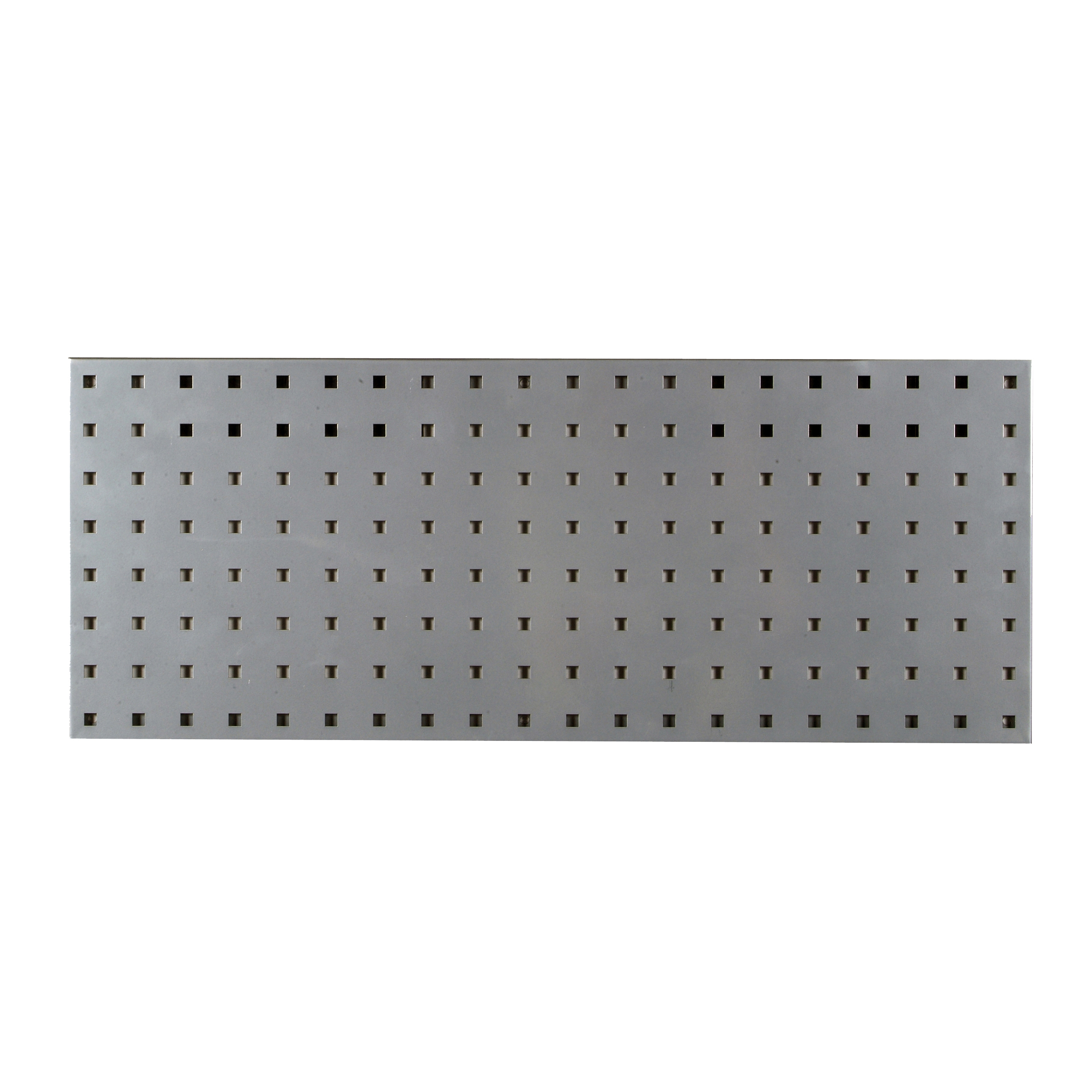 30 In. W X 12 In. H Silver Epoxy, 18 Gauge Steel Square Hole Pegboard Strip