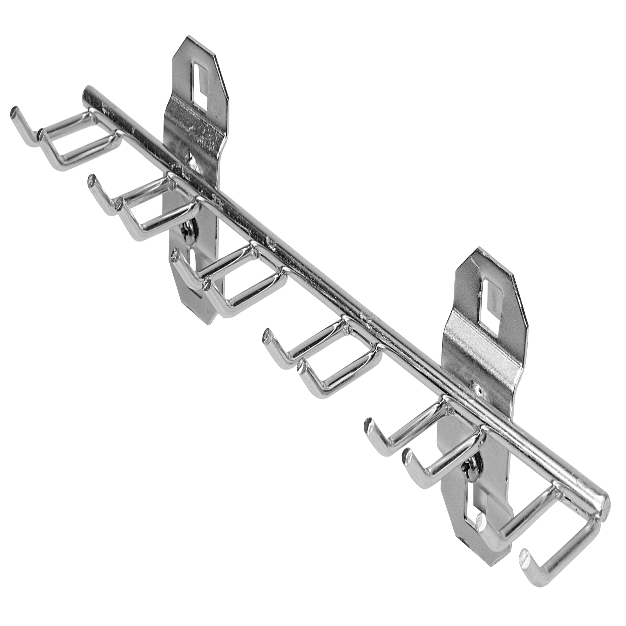 8-1/8 In. W With 3/4 In. I.d. Stainless Steel Multi-prong Tool Holder For Stainless Steel Locboard
