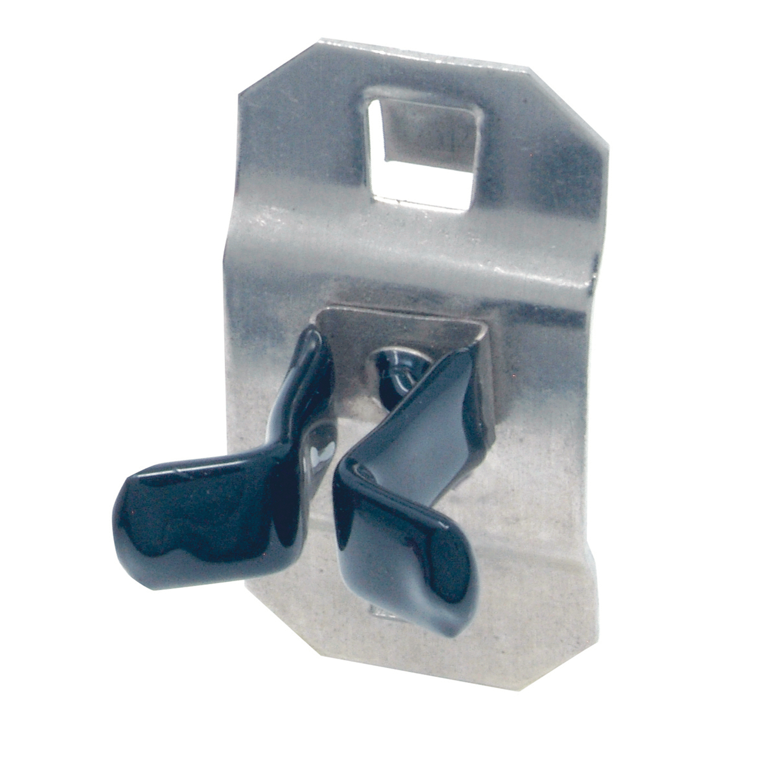 1/4 In. To 1/2 In. Hold Range 7/8 In. Proj. Vinyl Dipped Stainless Steel Extended Spring Clip For Ss Locboard, 3 Pack