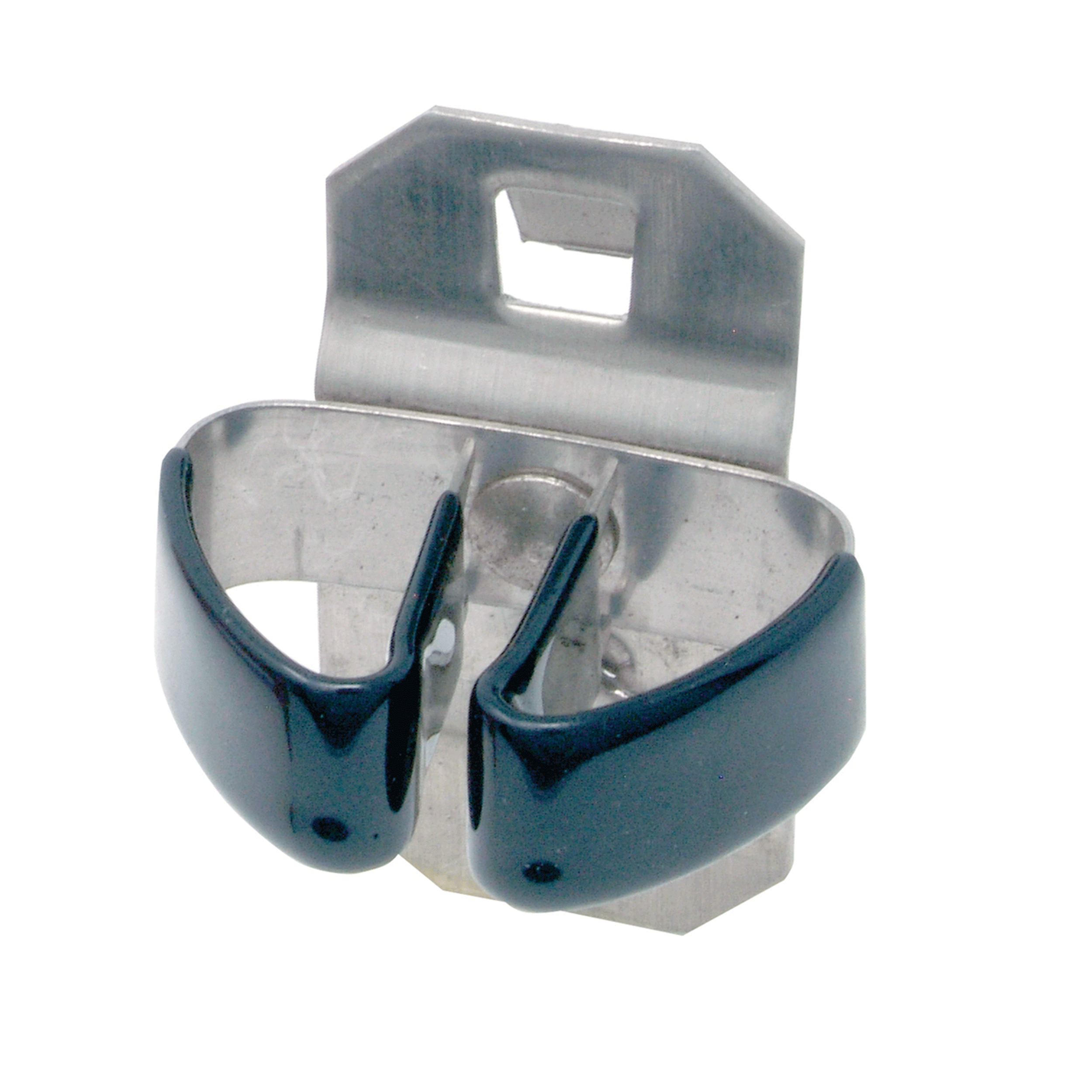 1/4 In. To 1/2 In. Hold Range 2-3/4 In. Proj. Vinyl Dipped Stainless Steel Standard Spring Clip For Ss Locboard, 3 Pack