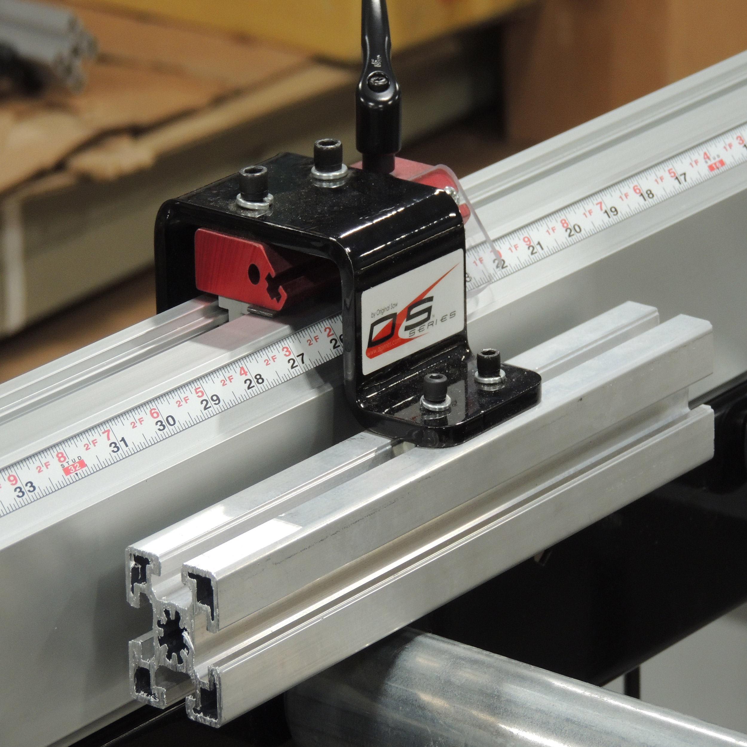 product: Original Saw 6' Right Mount R-L Read, Fixed Slider shown