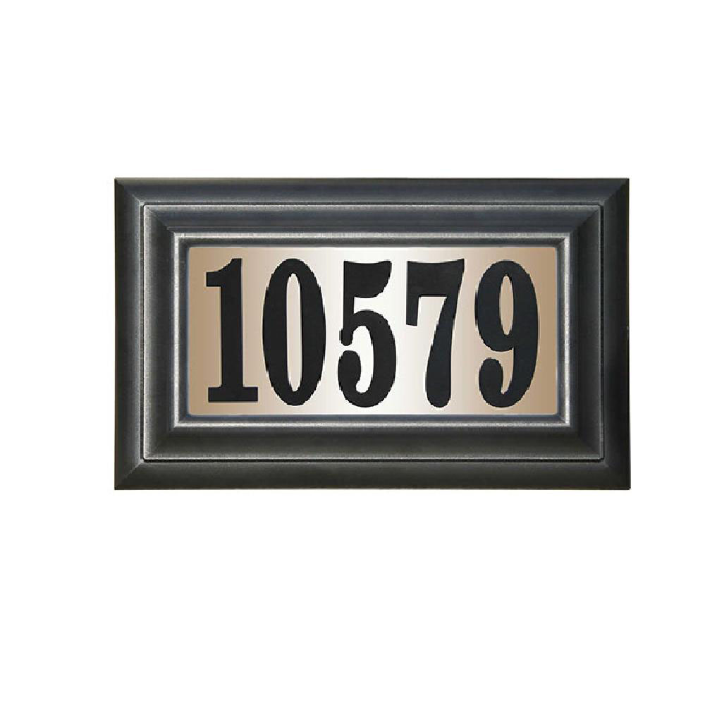 Edgewood Classic With Led Lights "do It Yourself Kit" Polymer Frame Lighted Address Plaque