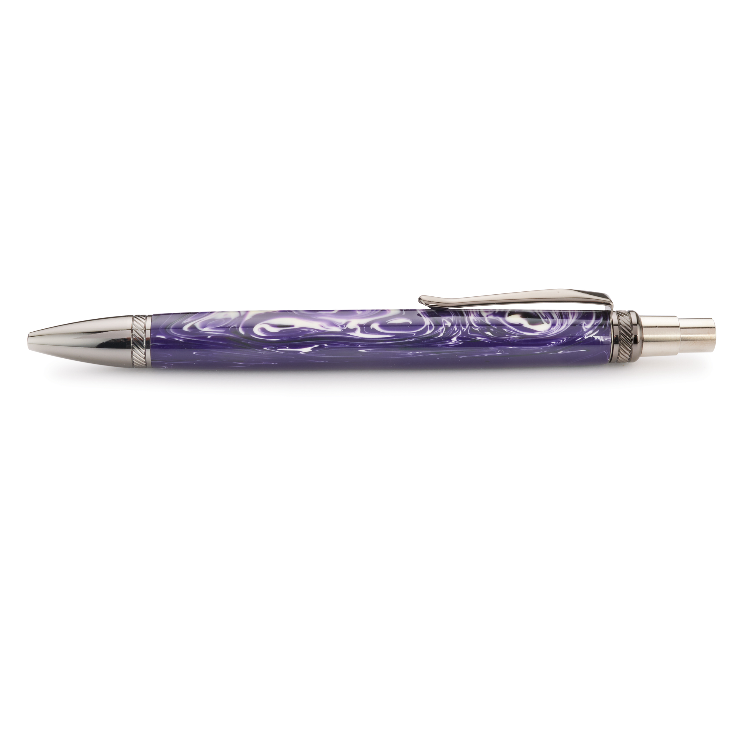 product: WoodRiver Tenacious Click Ballpoint Pen Kit - Gunmetal shown