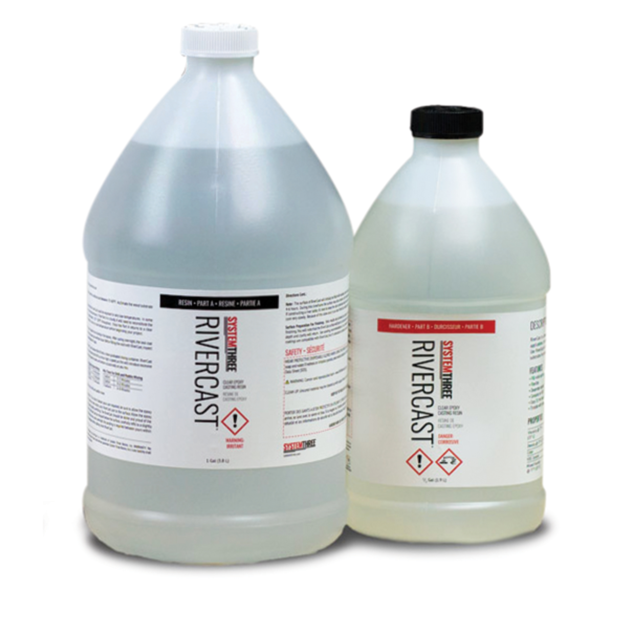 product: System Three Rivercast Clear Epoxy System - 1.5 Gallon Kit shown