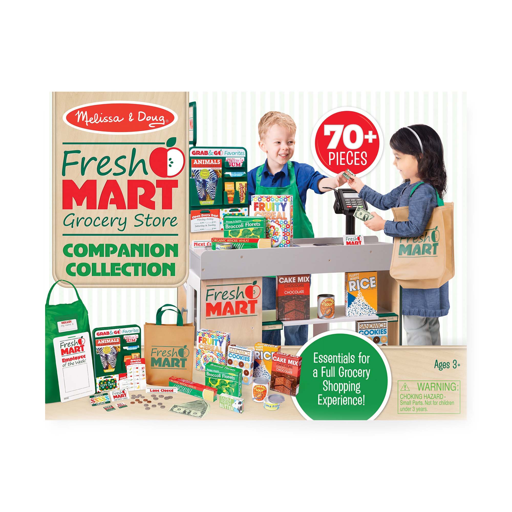 Fresh Mart Grocery Store Companion Collection, Play Sets & Kitchens, Multiple Role Play Items, Helps Develop Social Skil