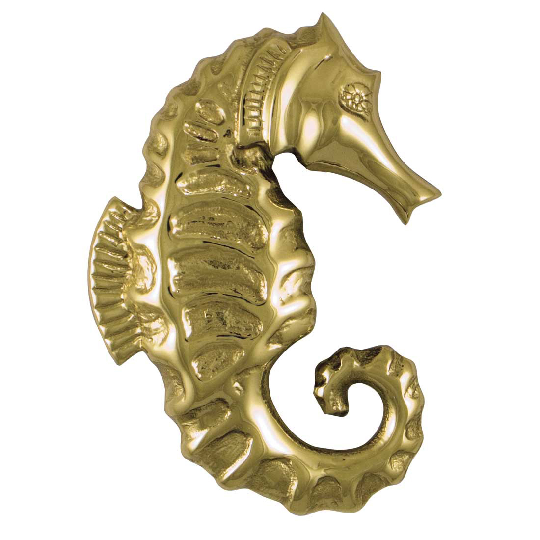 Seahorse Door Knocker - Brass