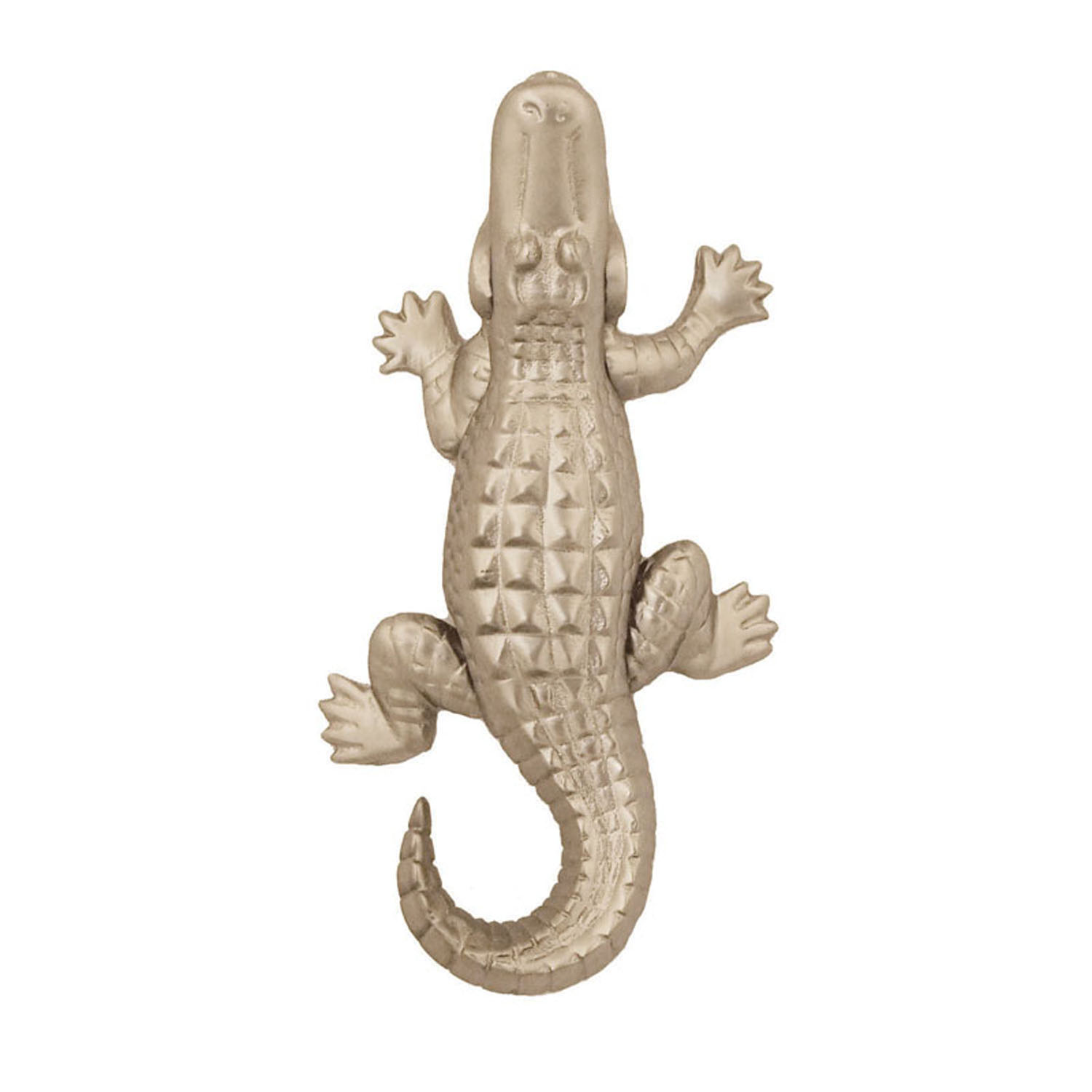 Alligator Door Knocker - Nickel Silver