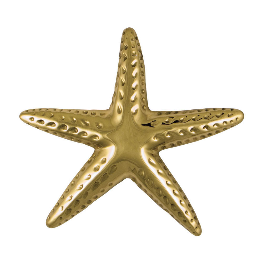 Starfish Door Knocker - Brass