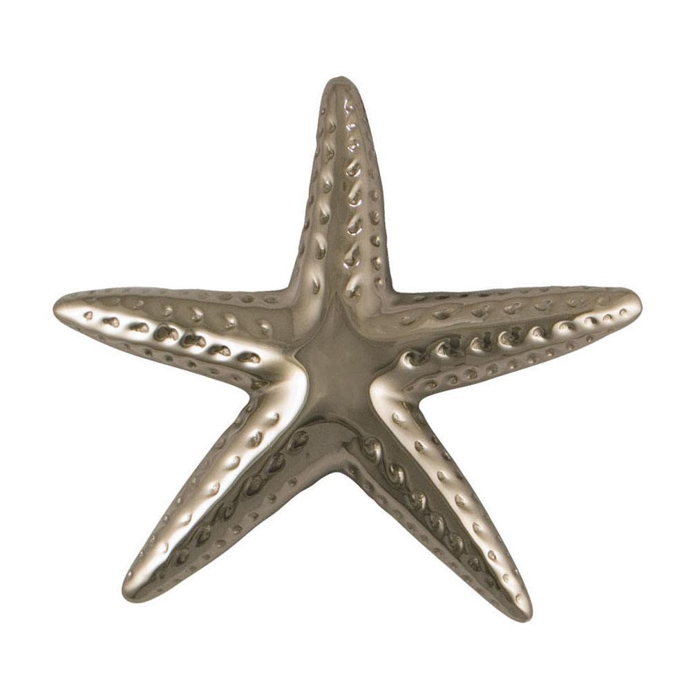 Starfish Door Knocker - Polished Nickel Silver