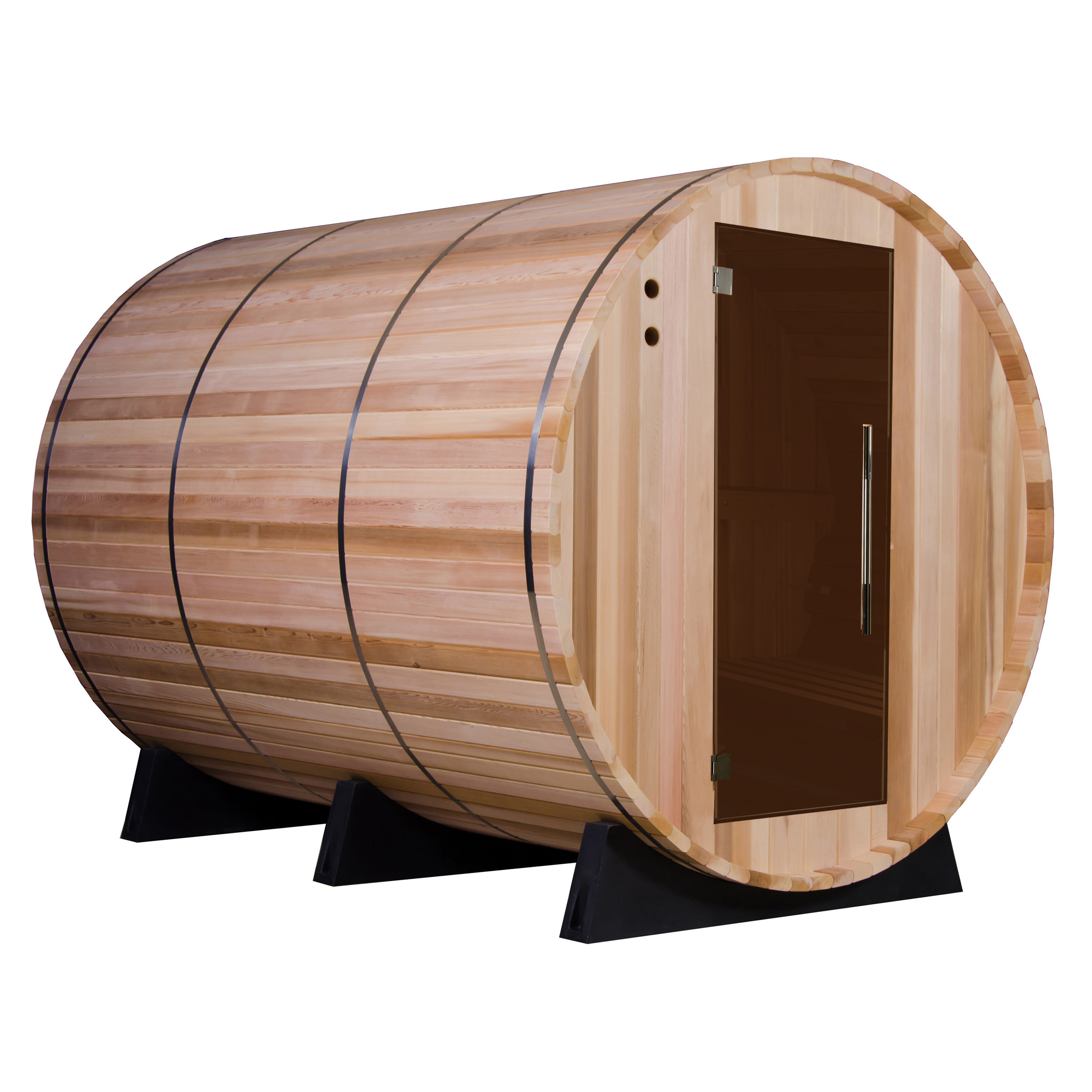 Princeton Electric Barrel Sauna In Clear Cedar