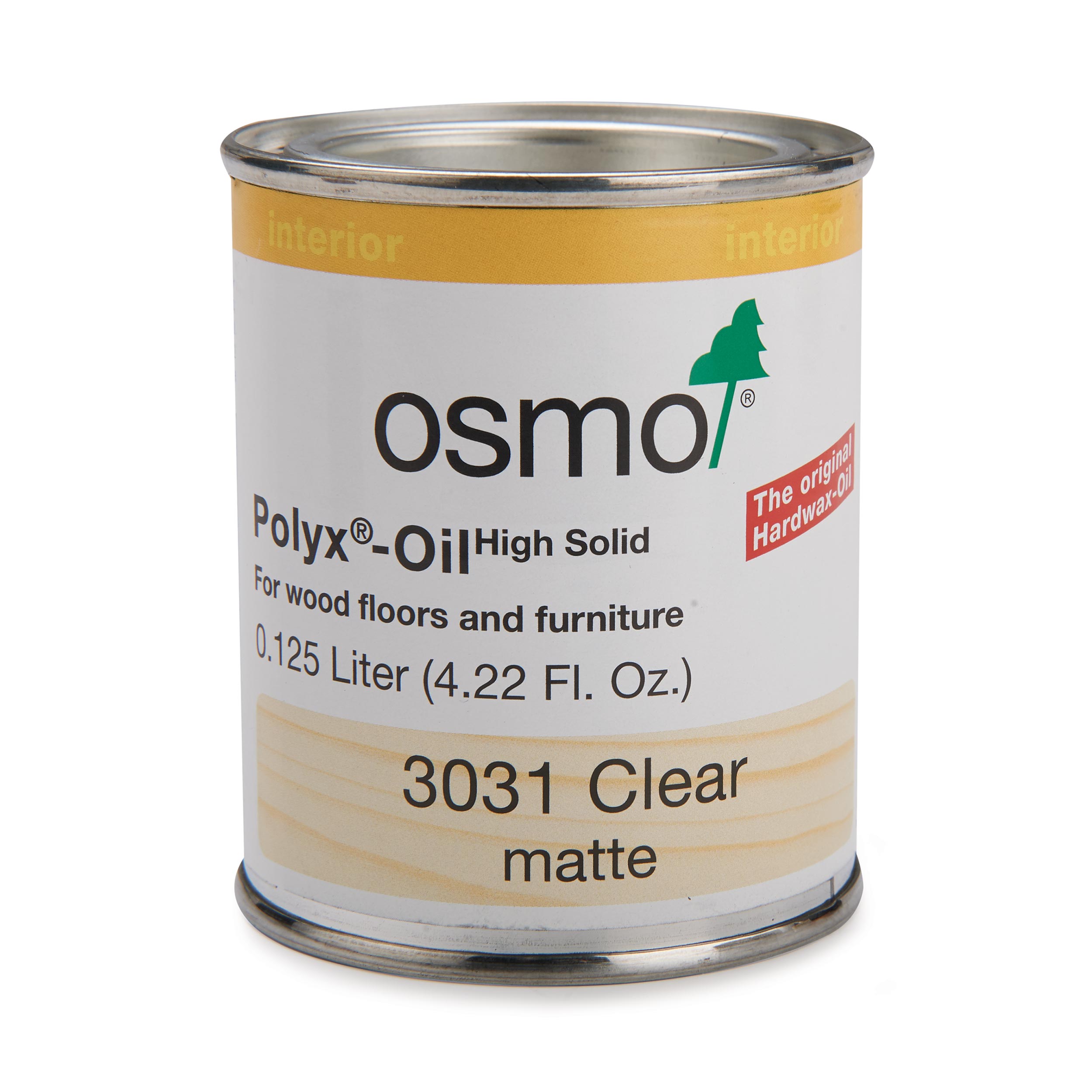 product: osmo Polyx-Oil - 3031 Clear - Matte - Solvent Based - .125 L shown
