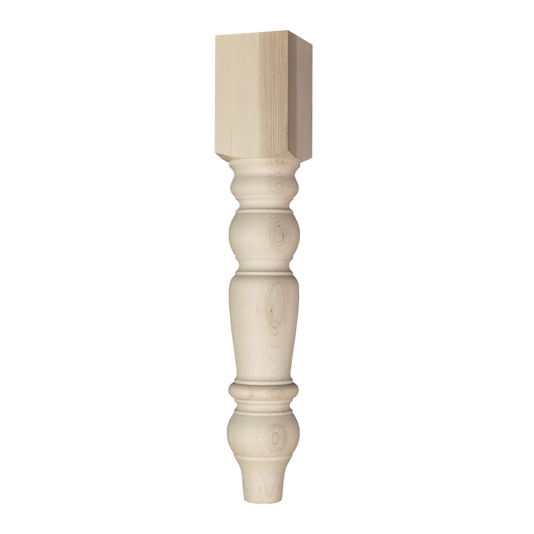 Country Bench Leg Soft Maple