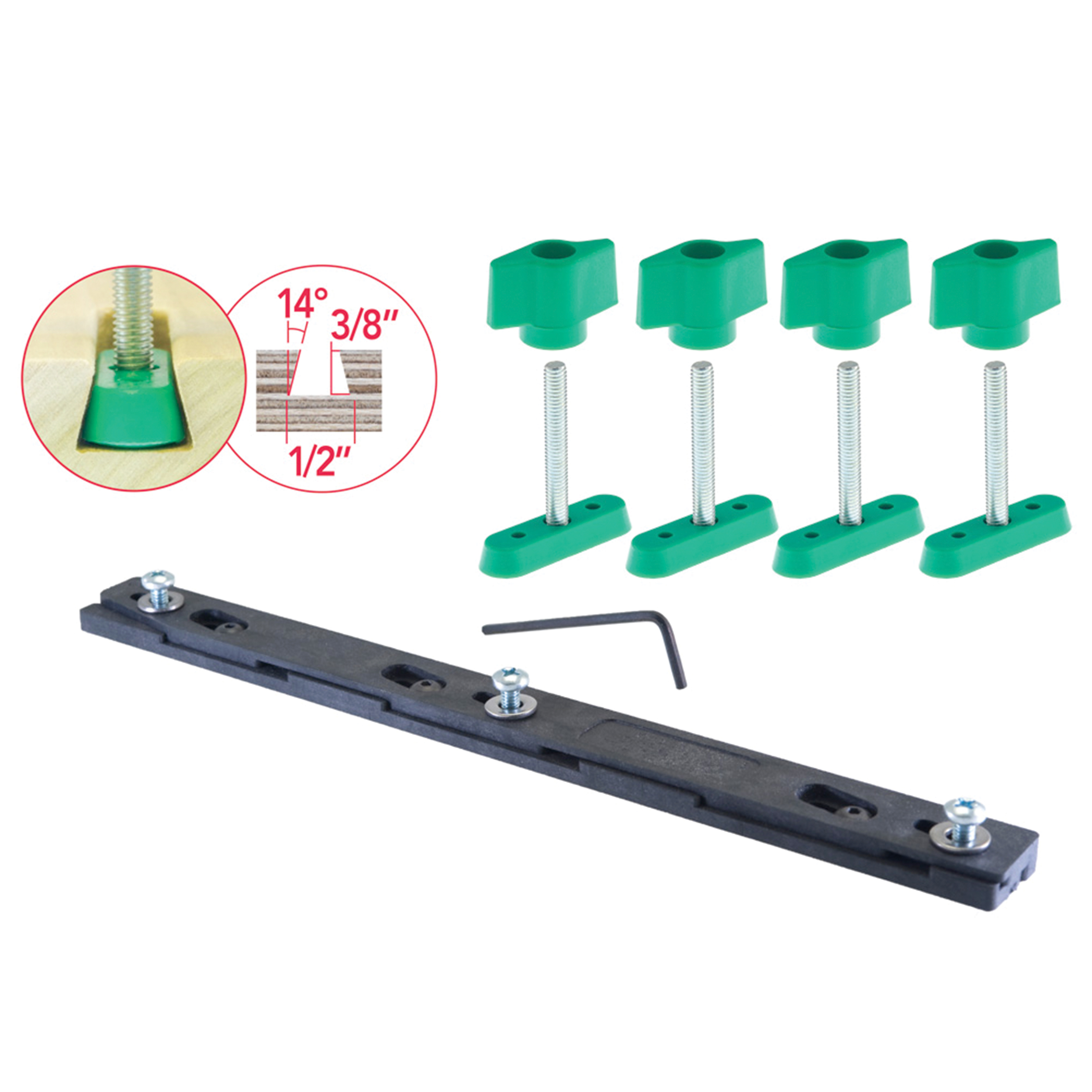 product: Microjig ZEROPLAY 360 Table Saw Sled Kit shown