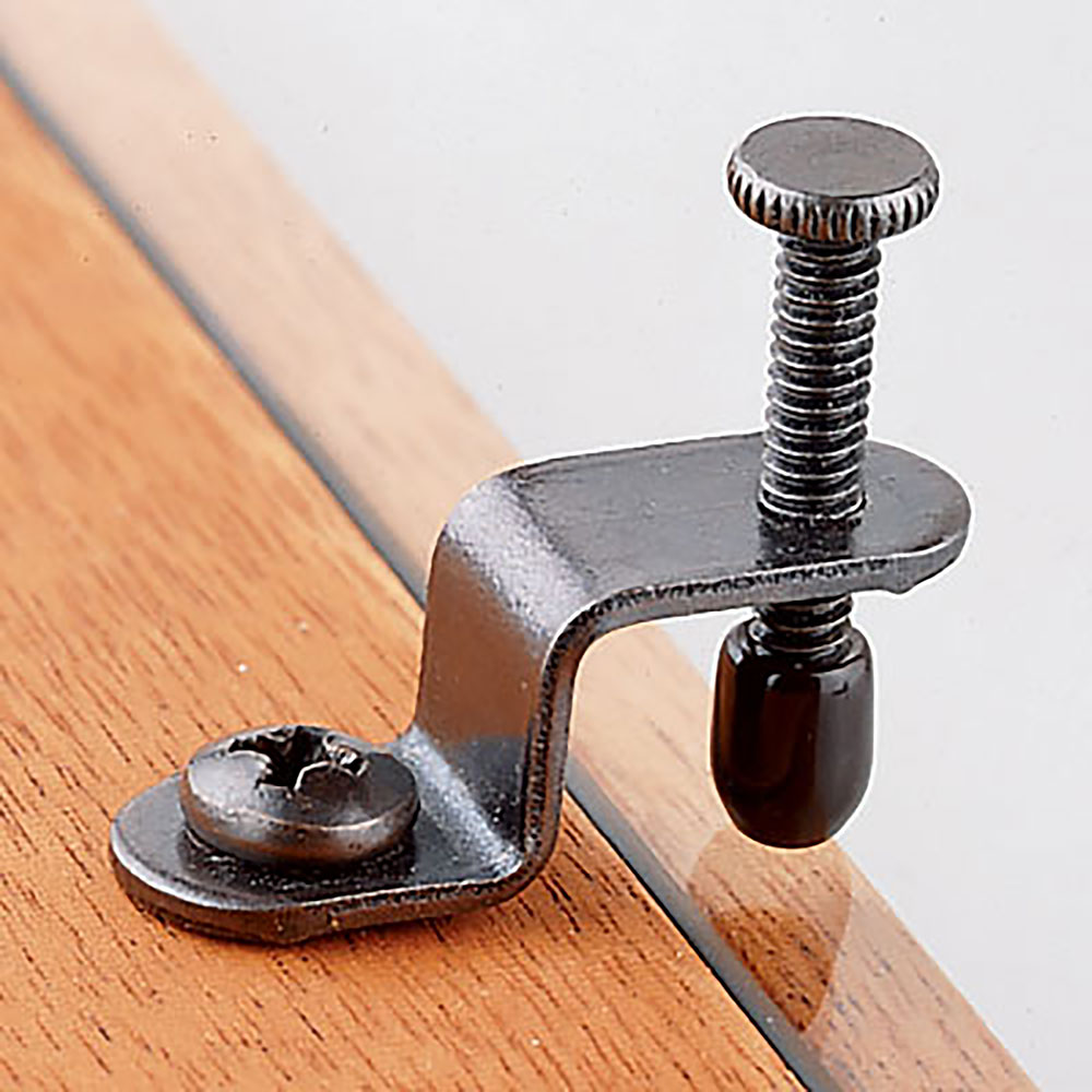 product: HIGHPOINT Glass Retainers with Thumbscrew - 10 Pack shown