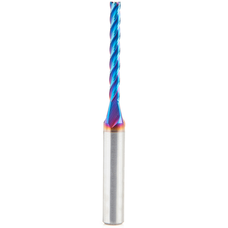 product: Amana Tool 46292-K Spiral 2D/3D Carving 0.10 Deg Tapered Angle Flat Bottom Up-Cut 4 Flute Router Bit 1/8