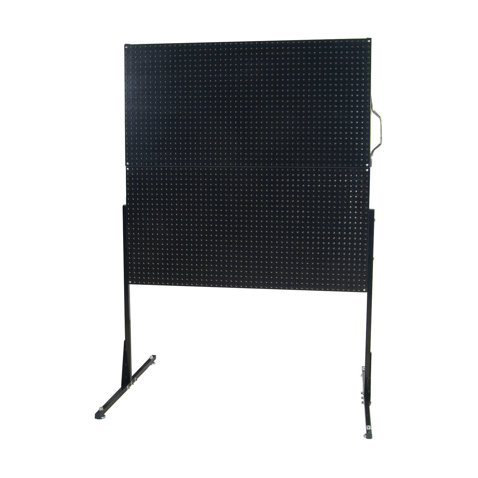 50 In. W Free-standing Pegboard Unit With 4 Black High Density Fiberboard Pegboards