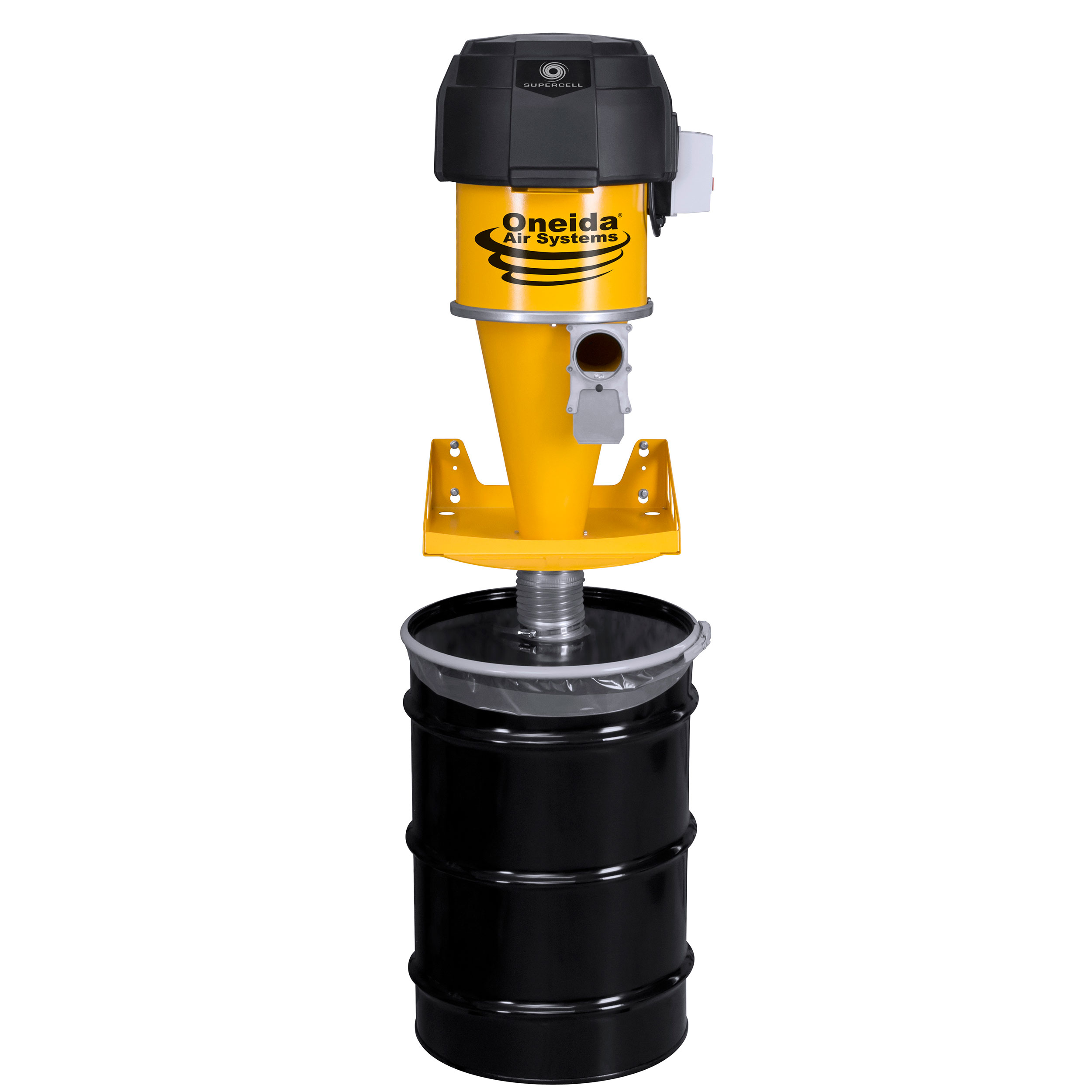 product: Oneida Air Systems Supercell High-Pressure Dust Collector - 55 Gallon shown