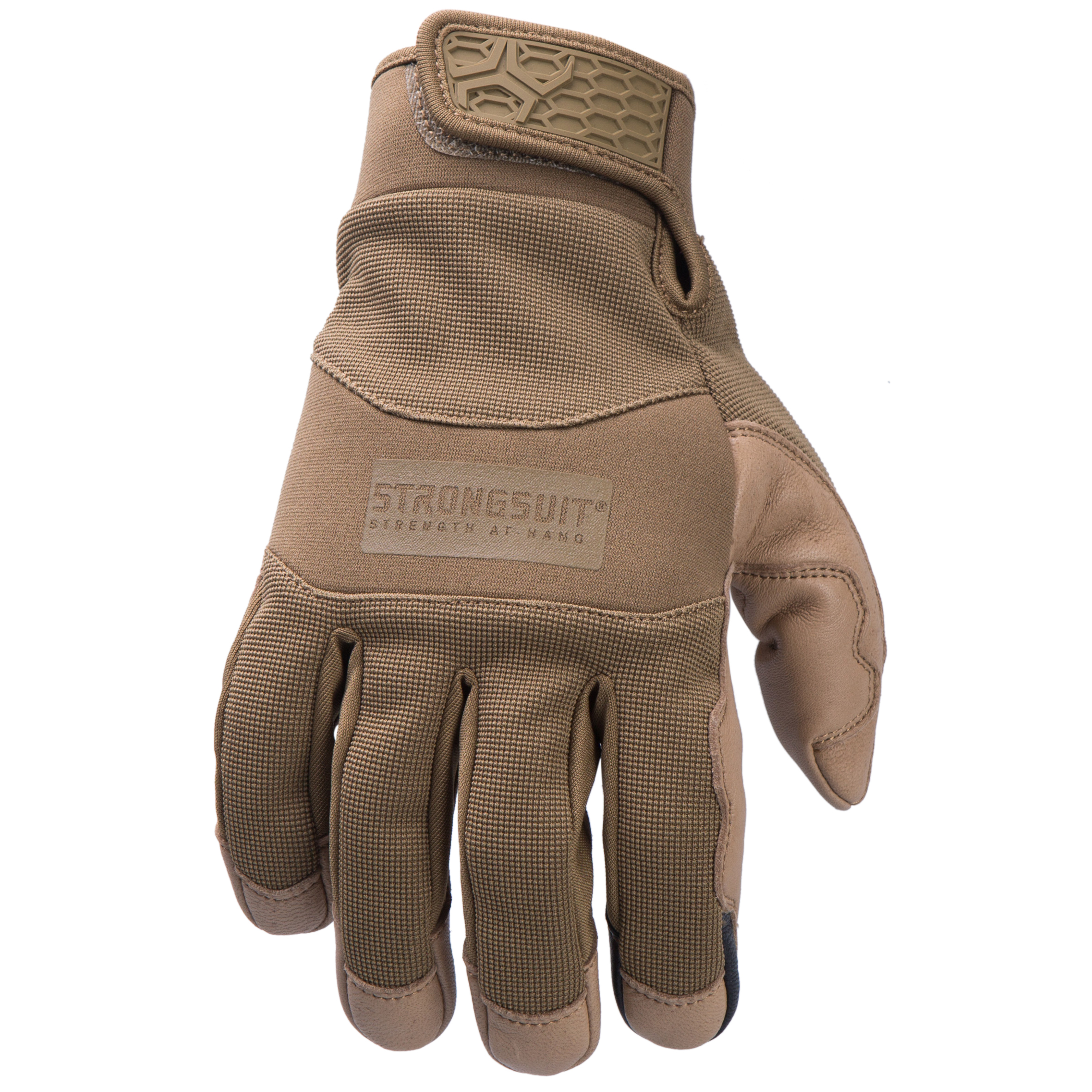 product: StrongSuit General Utility Mens Gloves, Coyote, XL shown