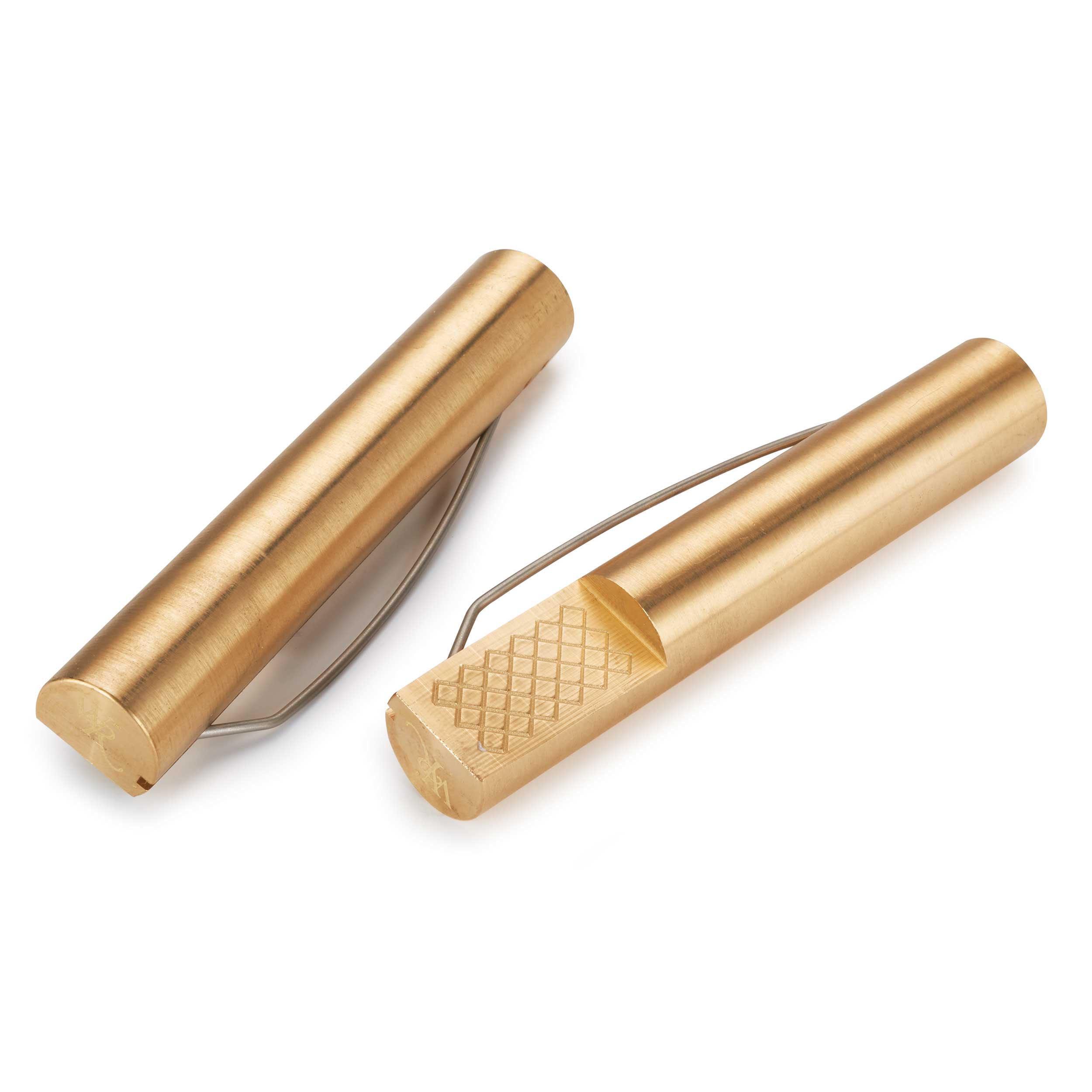 product: WoodRiver Brass Bench Dogs - 4-3/8