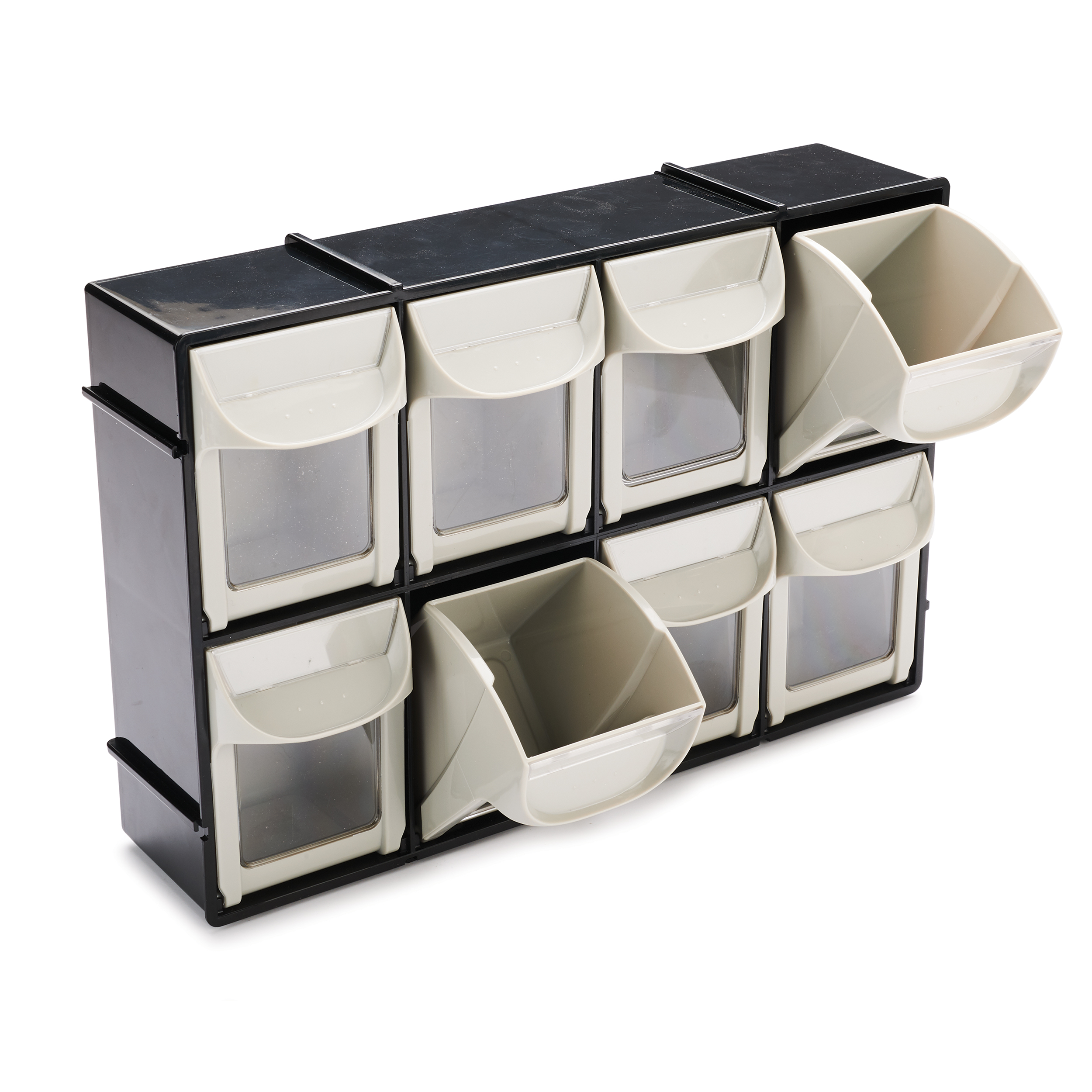 product: WoodRiver 8 Door Tilt Out Storage Bin shown