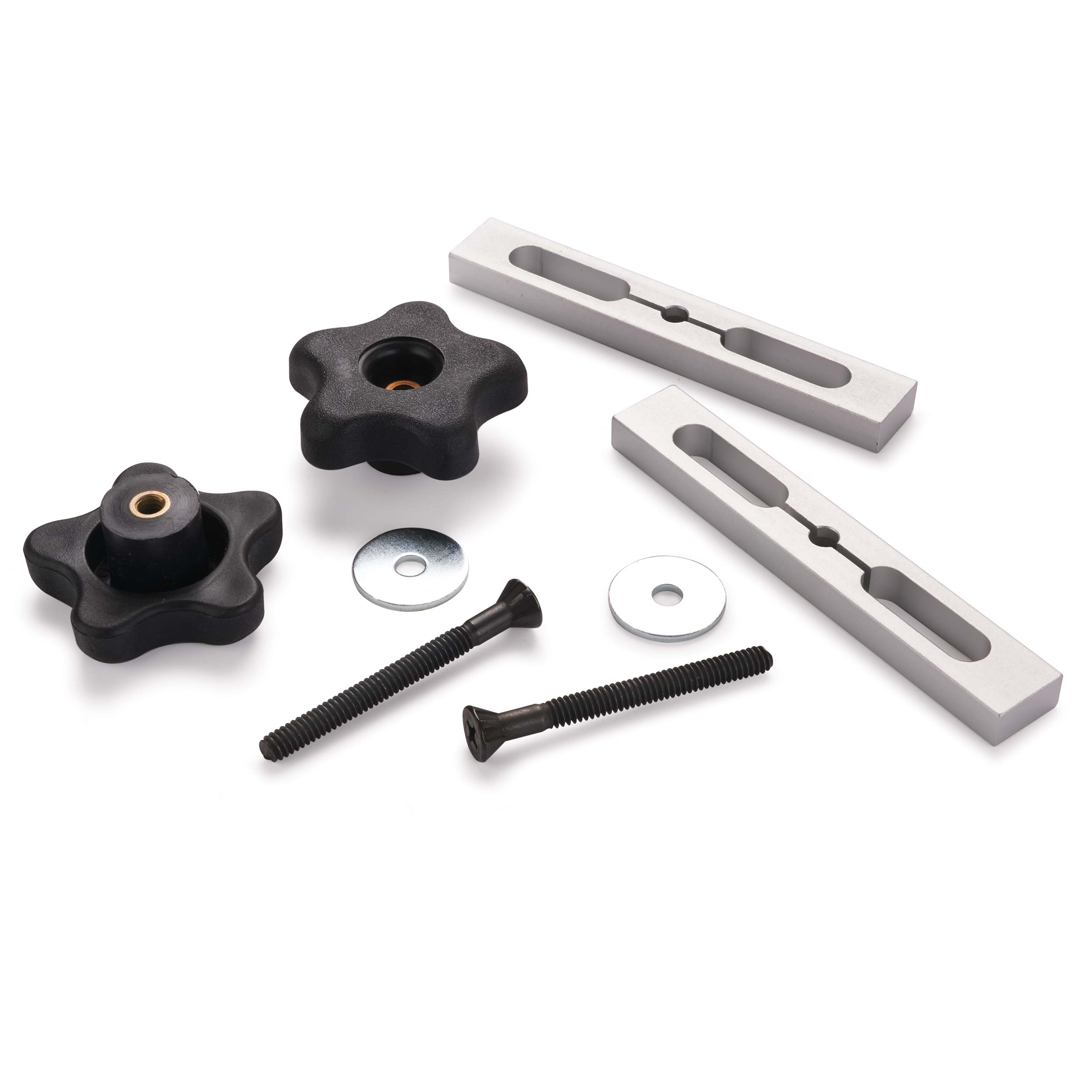 product: WoodRiver Miter Slot Expansion Hardware Kit - 2 Piece shown
