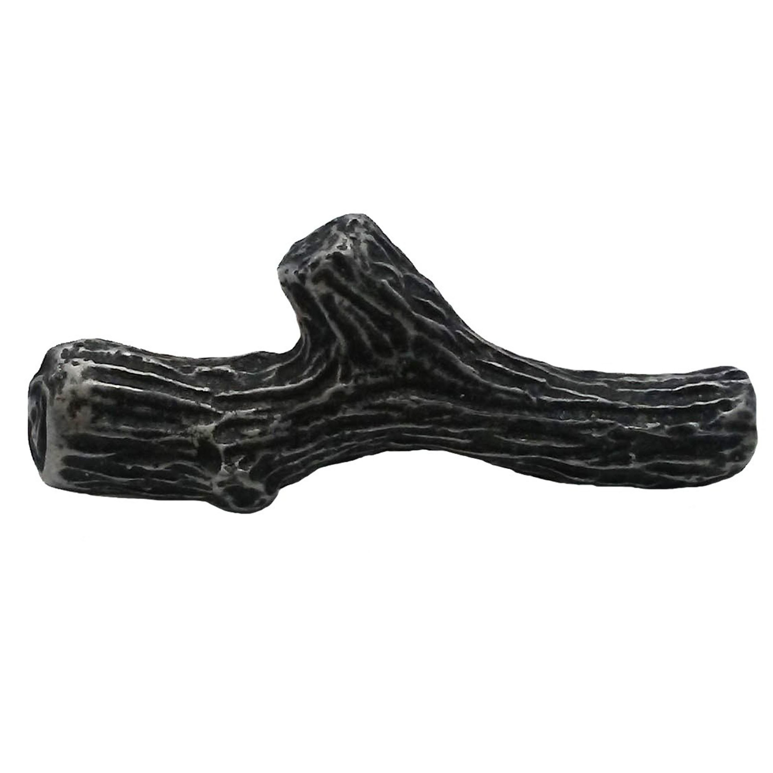 product: Buck Snort Lodge Twig Knob, Pewter Oxide shown