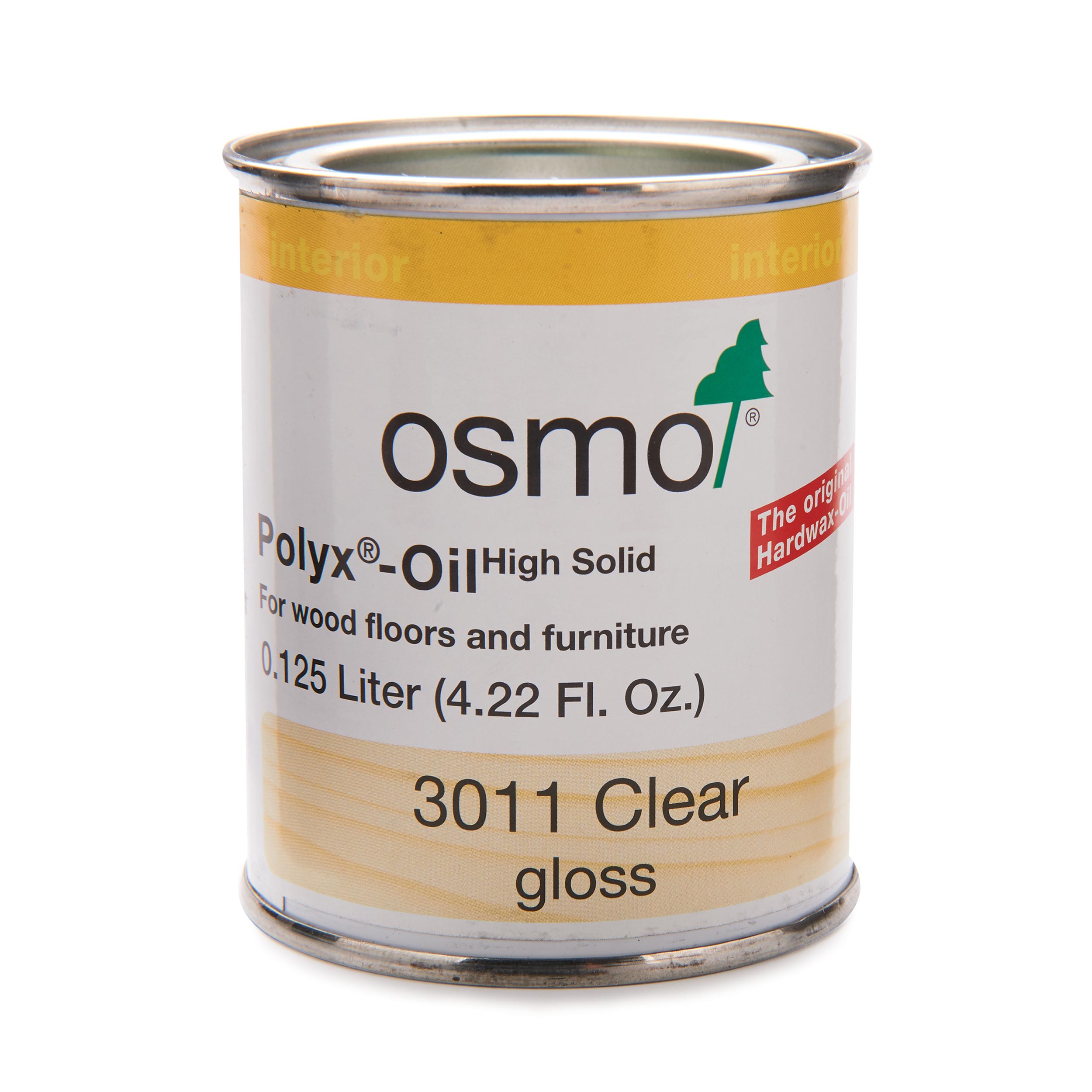 product: osmo Polyx-Oil - 3011 Clear - Gloss - Solvent Based - .125 L shown