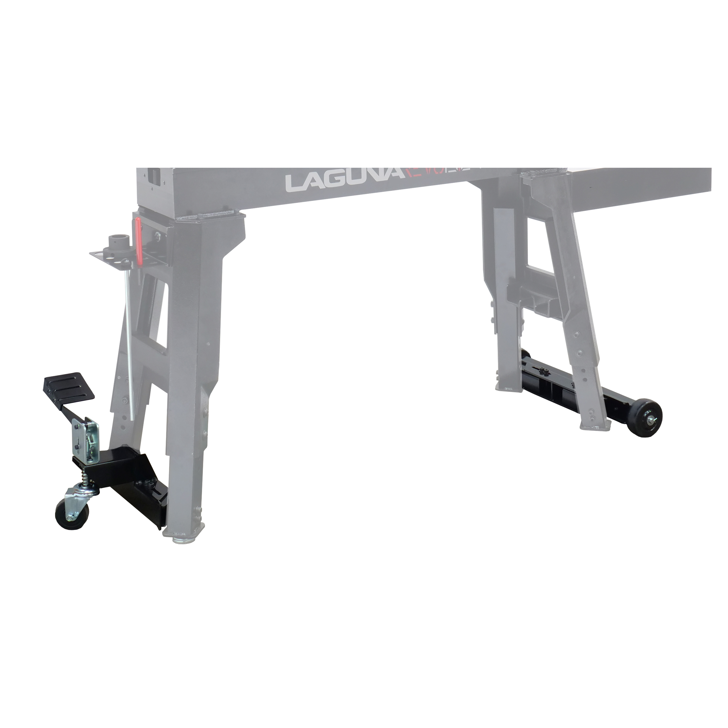 product: Laguna Wheel System for REVO 1524 Lathe shown