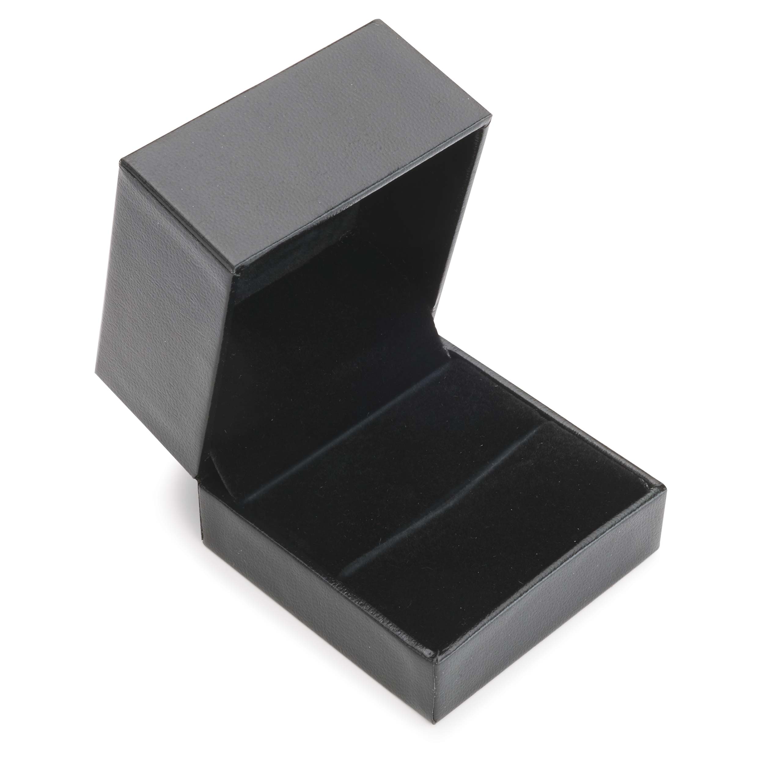 product: WoodRiver Ring Display Box - Black with Felt Lining shown