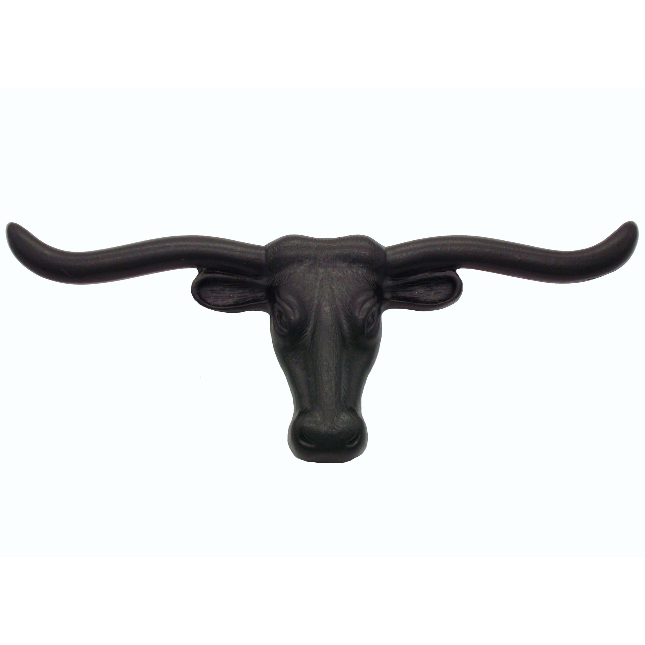 product: Buck Snort Lodge Longhorn Pull, Matte Black shown