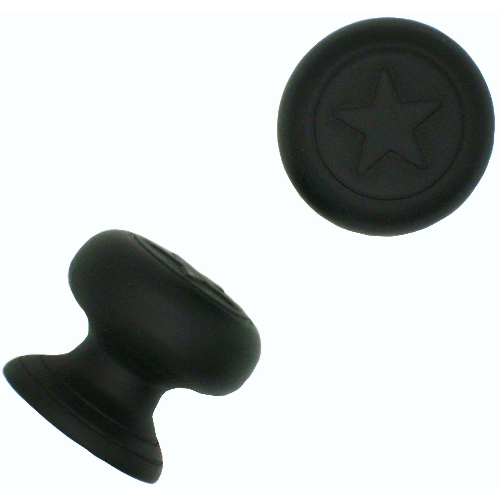 product: Buck Snort Lodge Raised Star Knob,  Matte Black shown