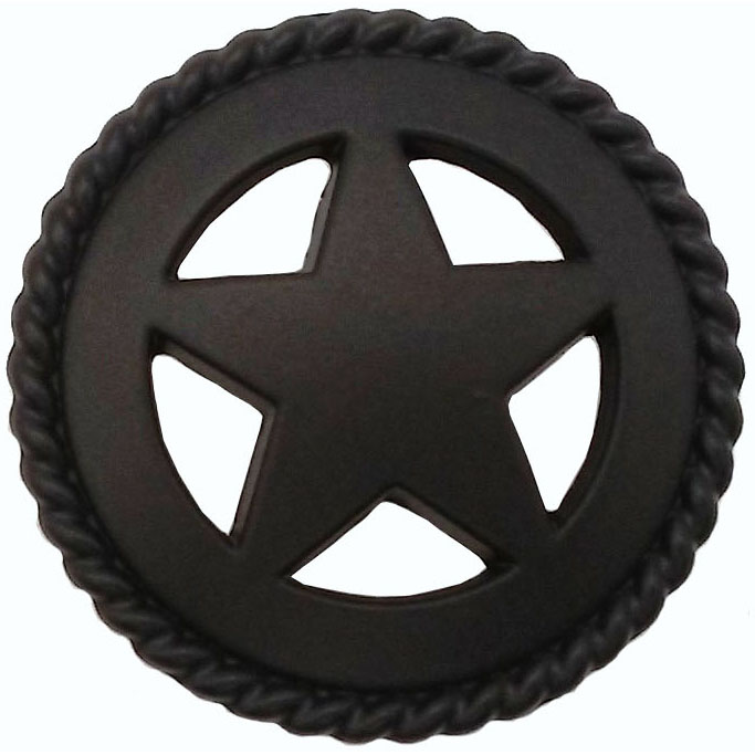 product: Buck Snort Lodge Star with Roped Edge, Oil Rubbed Bronze shown