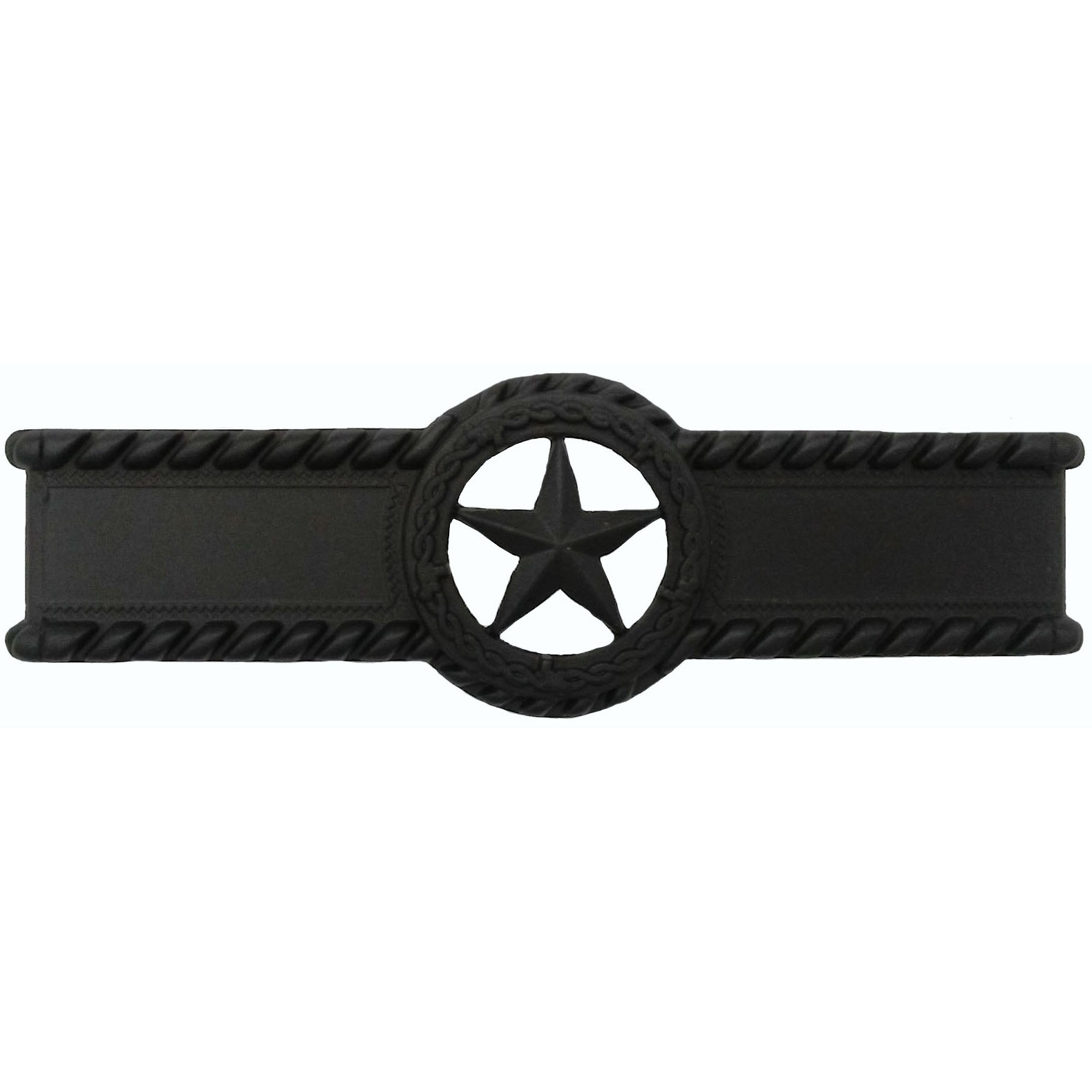 product: Buck Snort Lodge Star with Barbed Wire Pull, Oil Rubbed Bronze shown