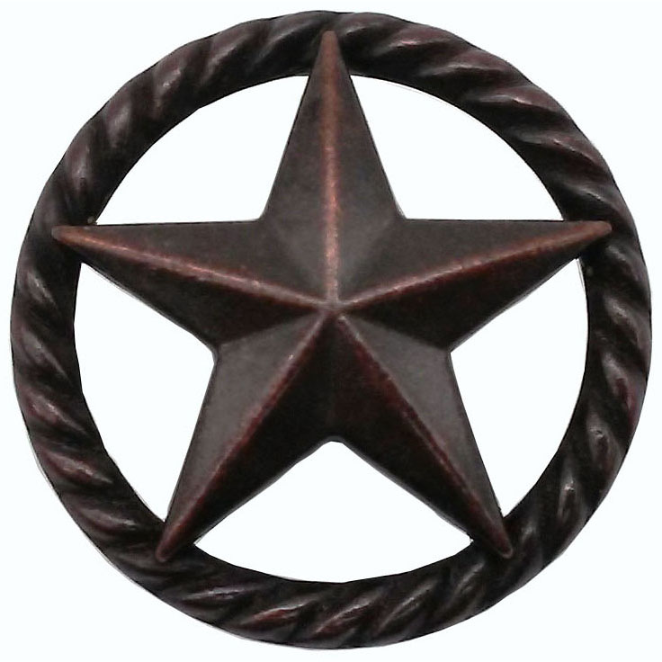 product: Buck Snort Lodge 3-D Star with Narrow Rope, Oil Rubbed Bronze shown