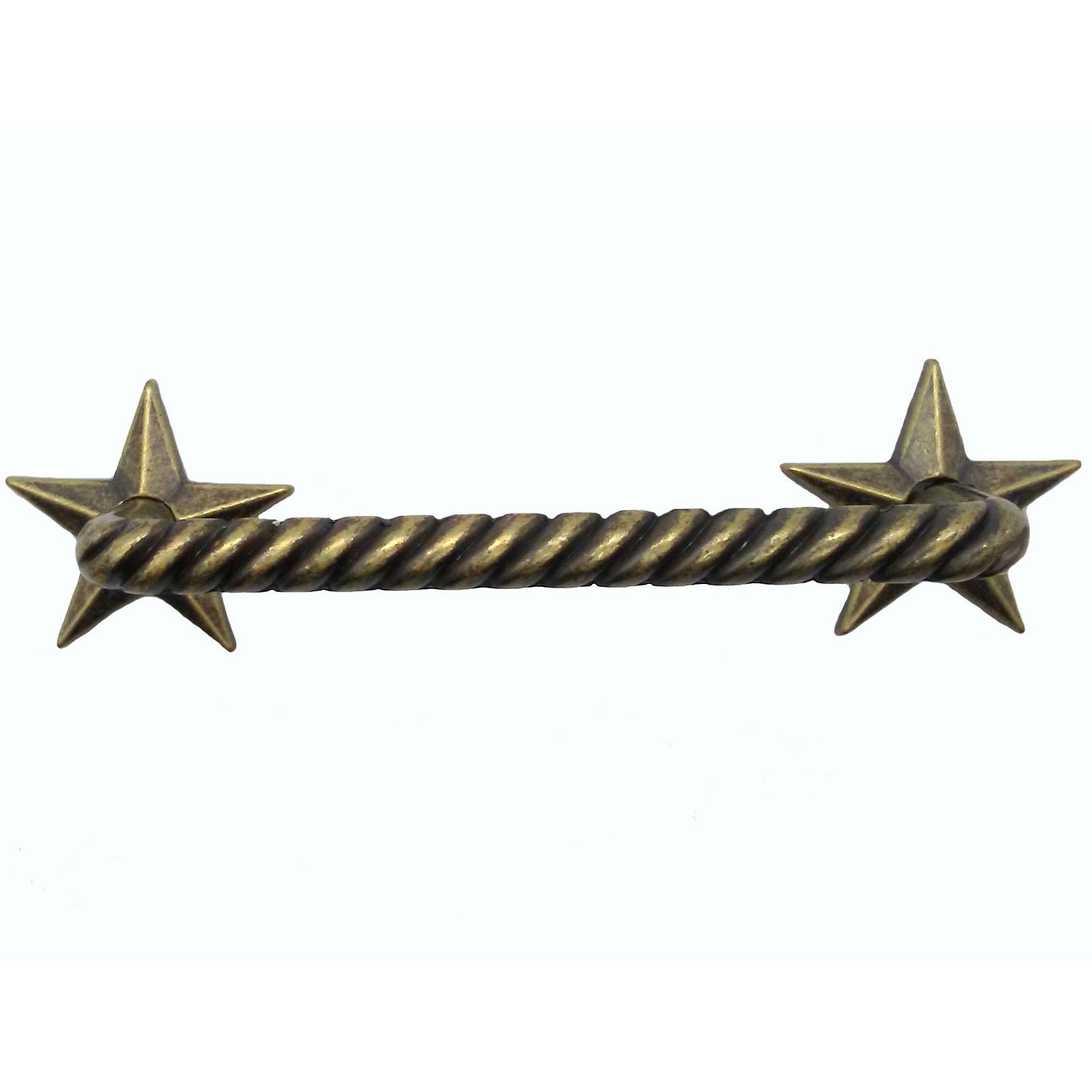 product: Buck Snort Lodge Rope with Stars, Brass Oxide shown