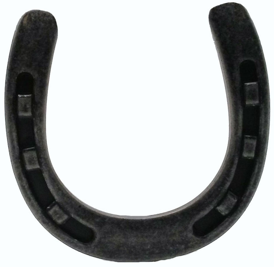 product: Buck Snort Lodge Horseshoe Knob, Pewter Oxide shown