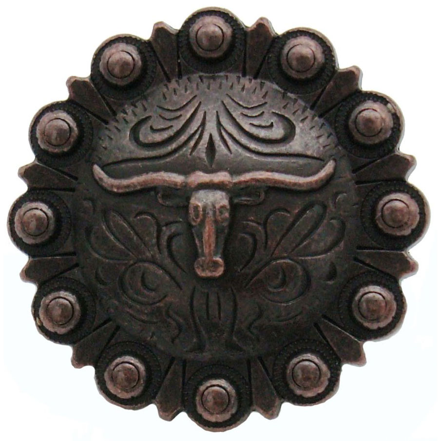 product: Buck Snort Lodge Steer in Round, Oil Rubbed Bronze shown