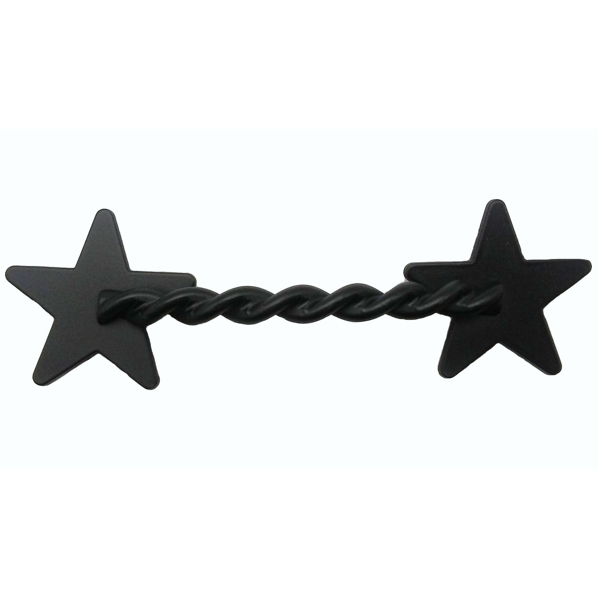 product: Buck Snort Lodge Rope Star Pull, Matte Black shown