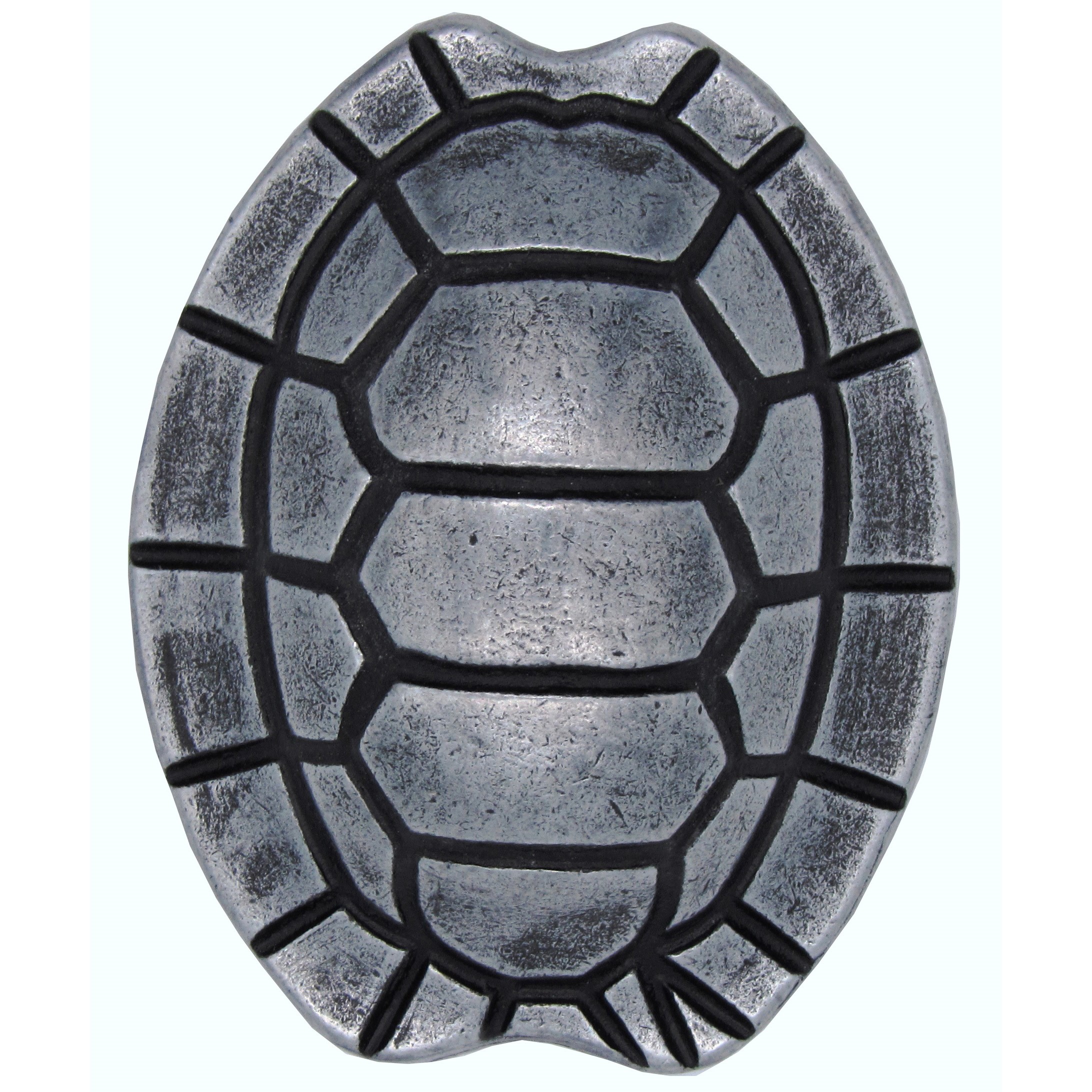 product: Buck Snort Lodge Turtle Shell Knob, Pewter Oxide shown
