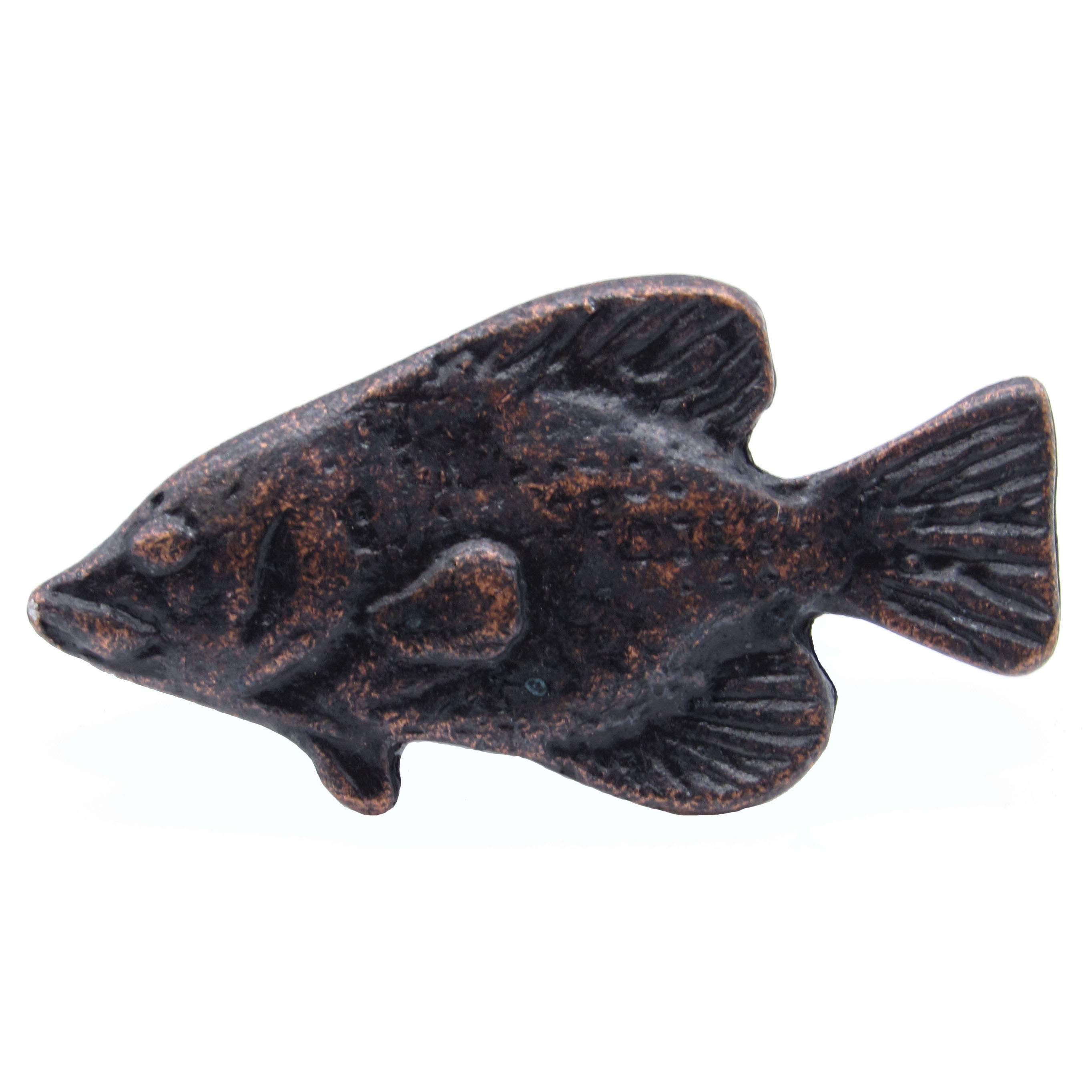 product: Buck Snort Lodge Fish Knob, Oil Rubbed Bronze shown