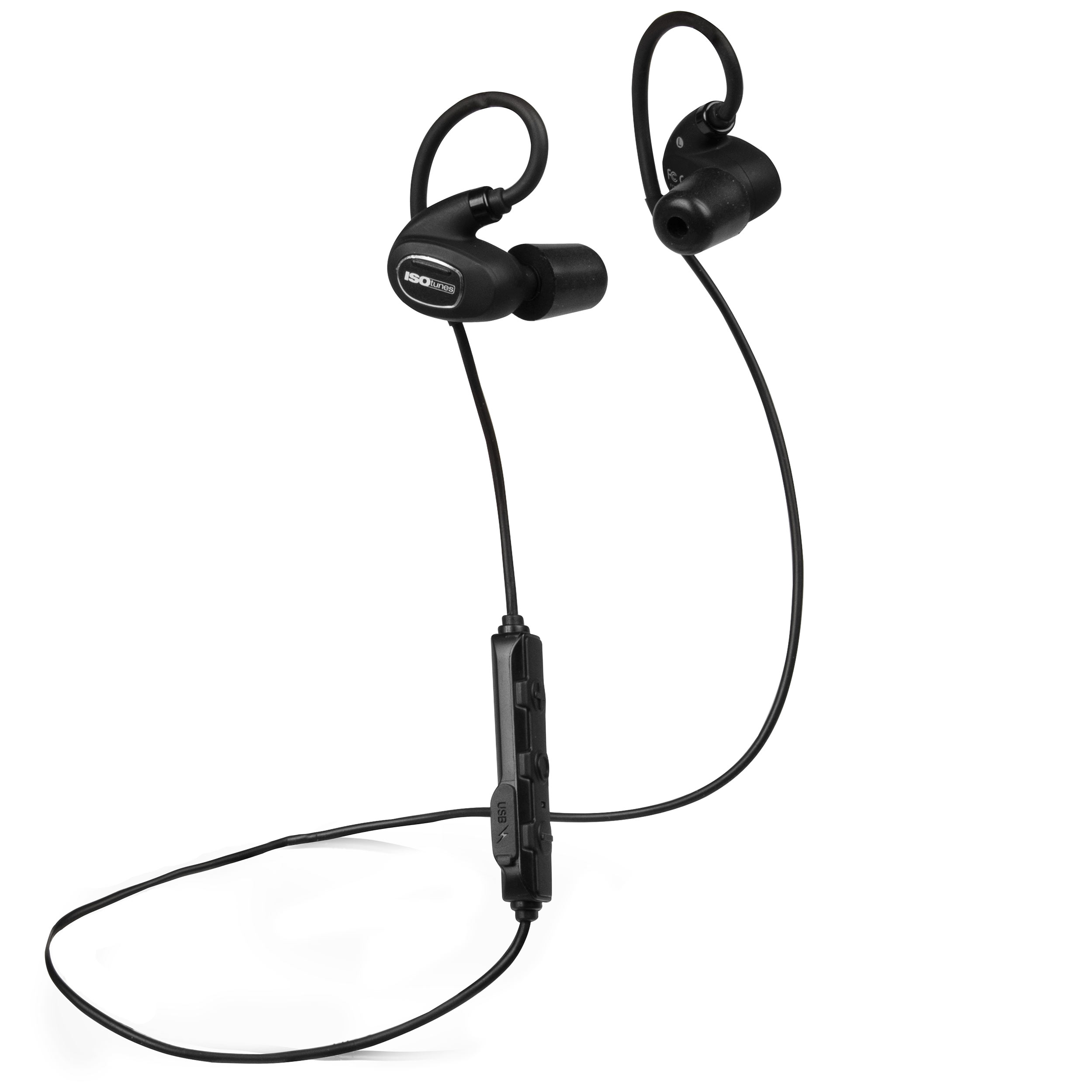 product: ISOtunes PRO 2.0 Bluetooth Noise-Isolating Safety Earbuds - Matte Black shown