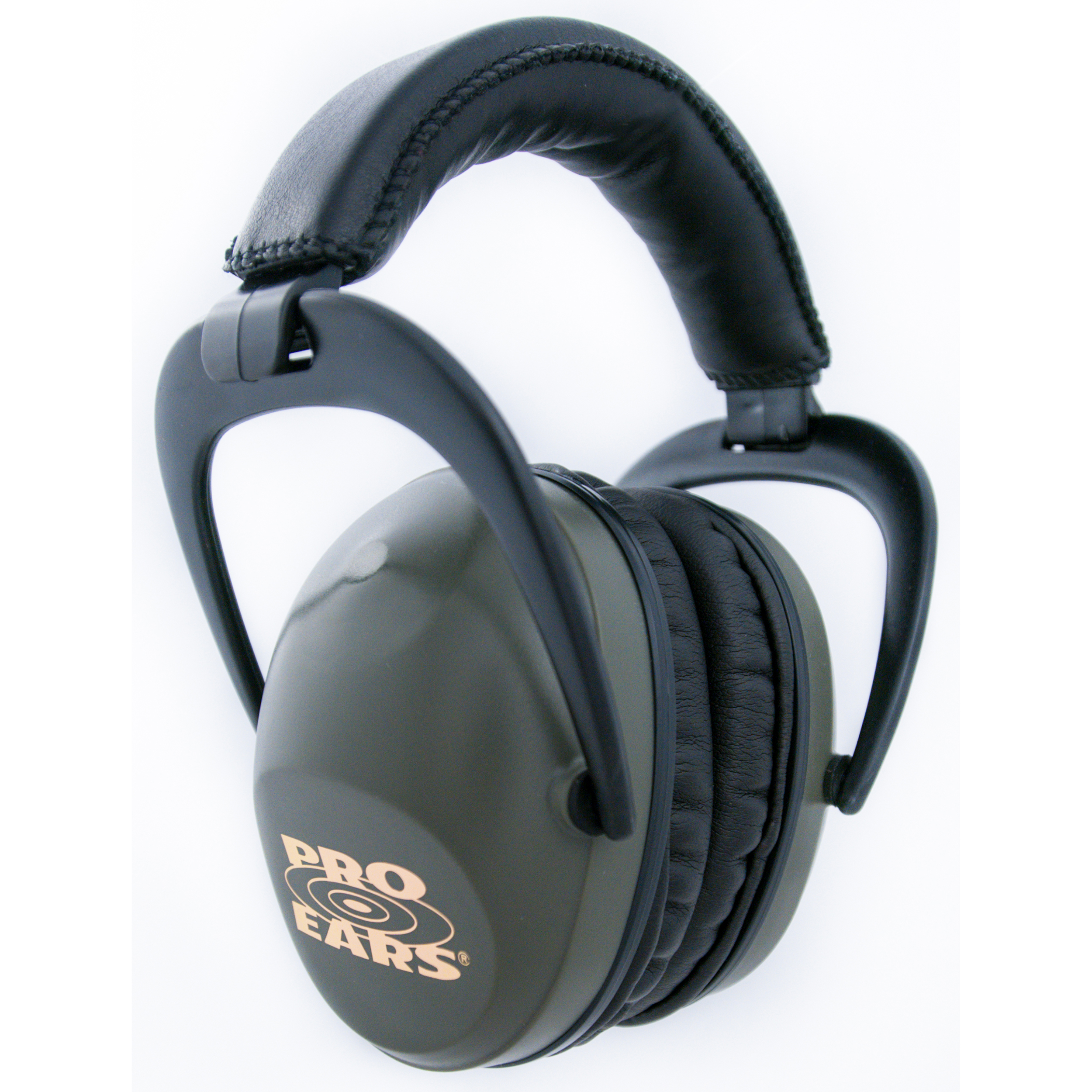 product: Pro Ears Ultra Sleek Green - Passive Hearing Protection shown