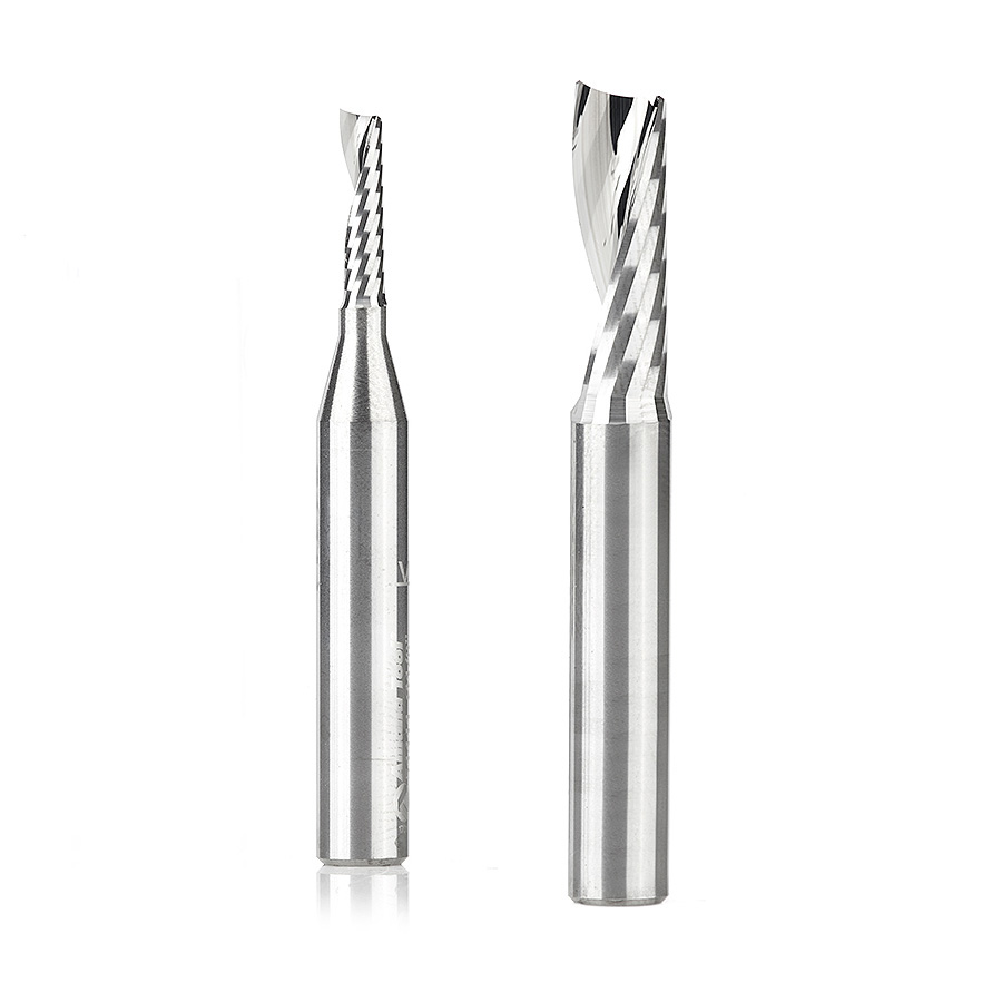 product: Axiom 2-piece Plastic Cutting Bit Set for Axiom CNC Machine by Amana Tool shown