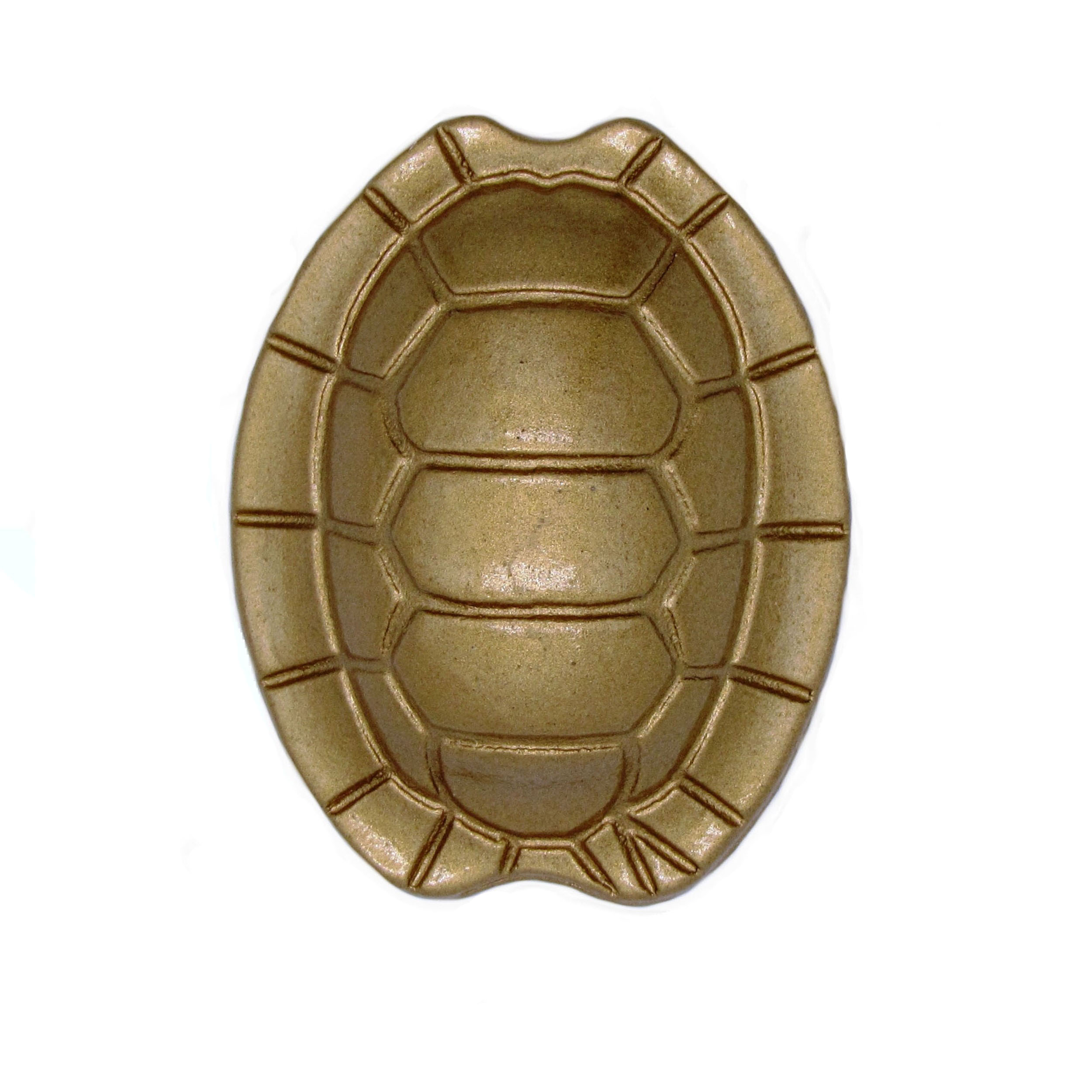product: Buck Snort Lodge Turtle Shell Knob, Lux Gold shown