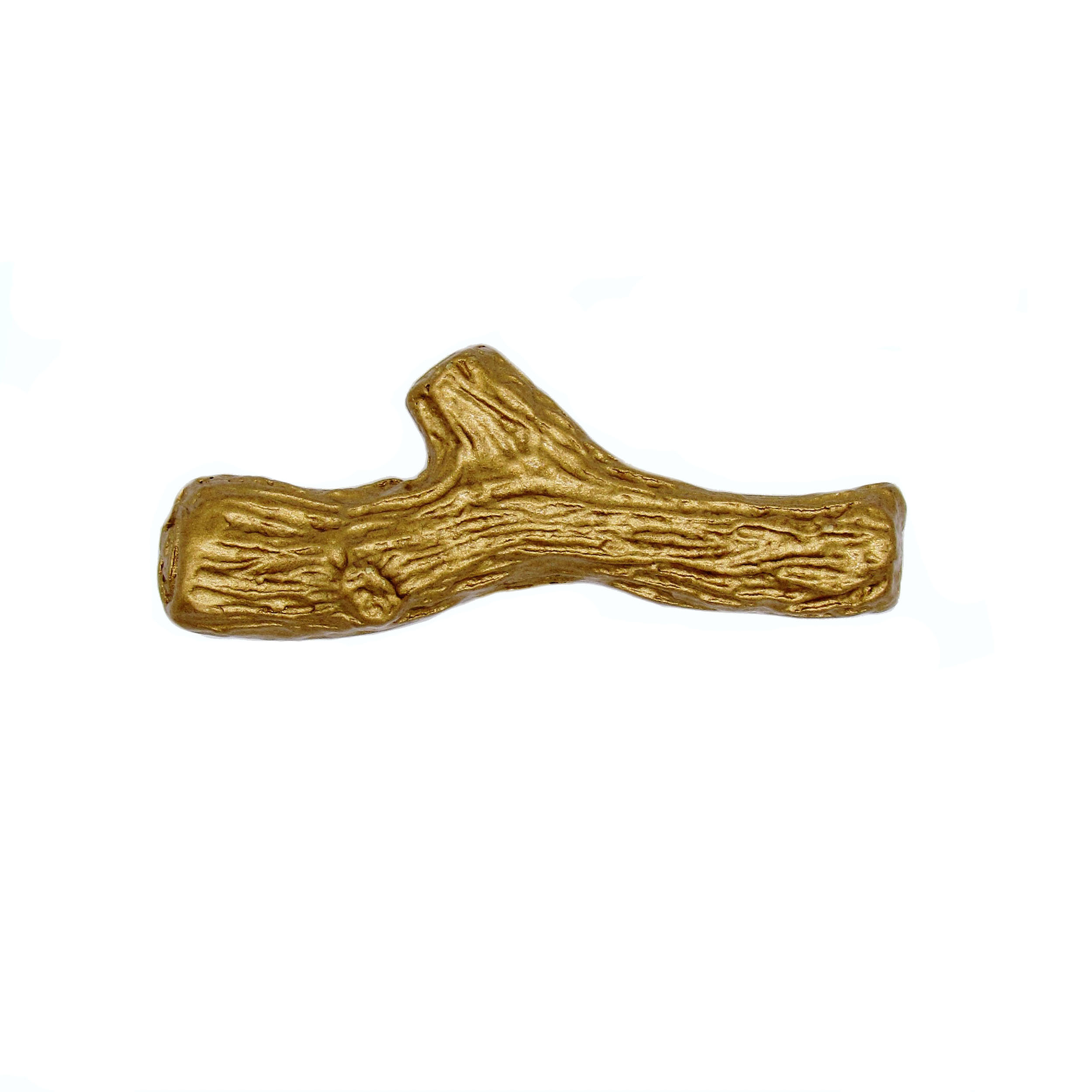 product: Buck Snort Lodge Twig Knob, Lux Gold shown