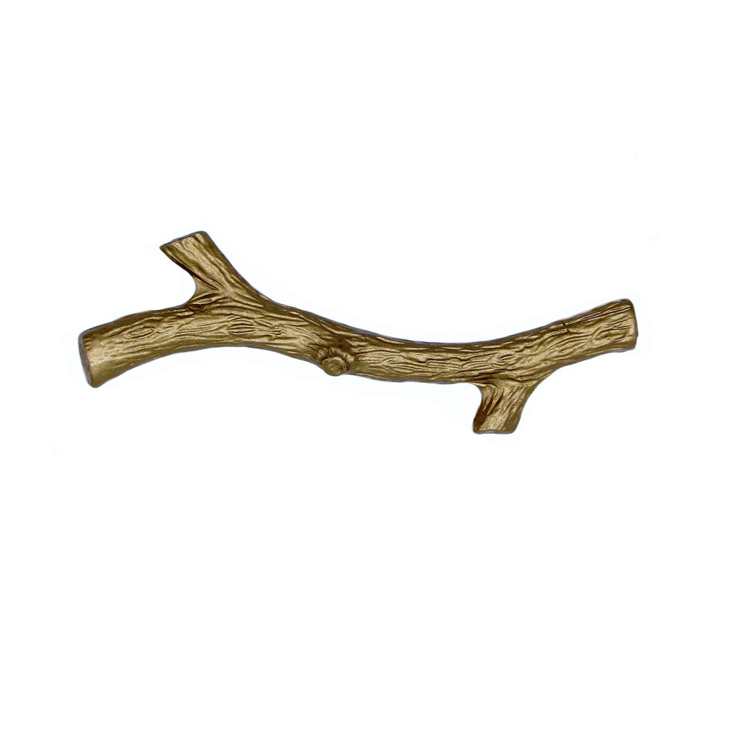 product: Buck Snort Lodge Small Twig Pull, Lux Gold shown